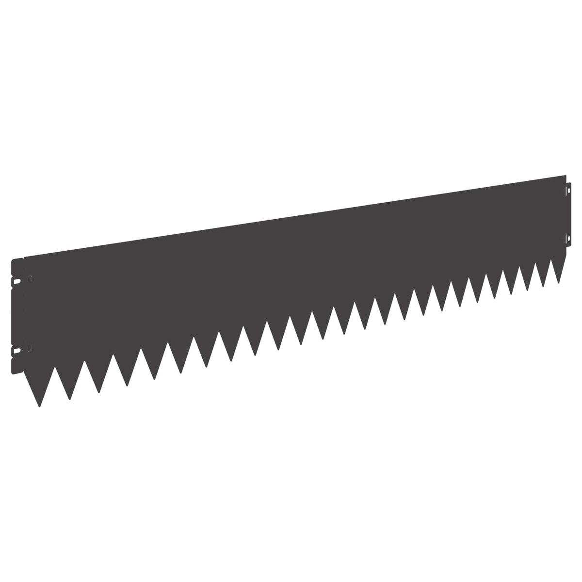 Lawn Edging 10 pcs 103 x 20 cm Steel Black