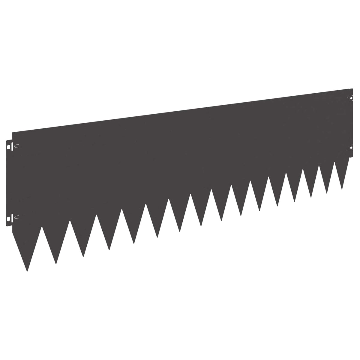 Lawn Edging 20 pcs 103 x 30 cm Steel Black