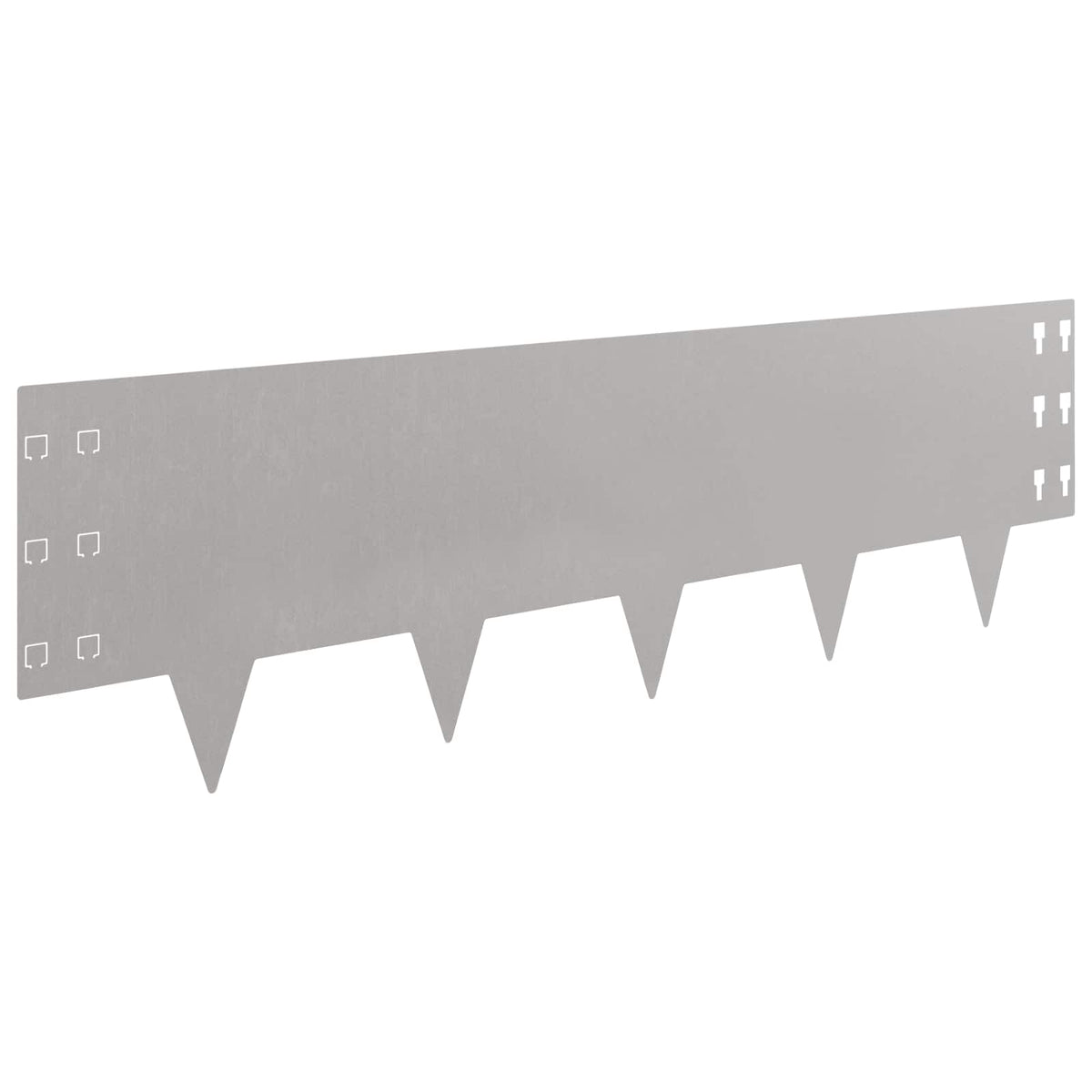 Lawn Edging 10 pcs 100 x 30 cm Steel Rusty