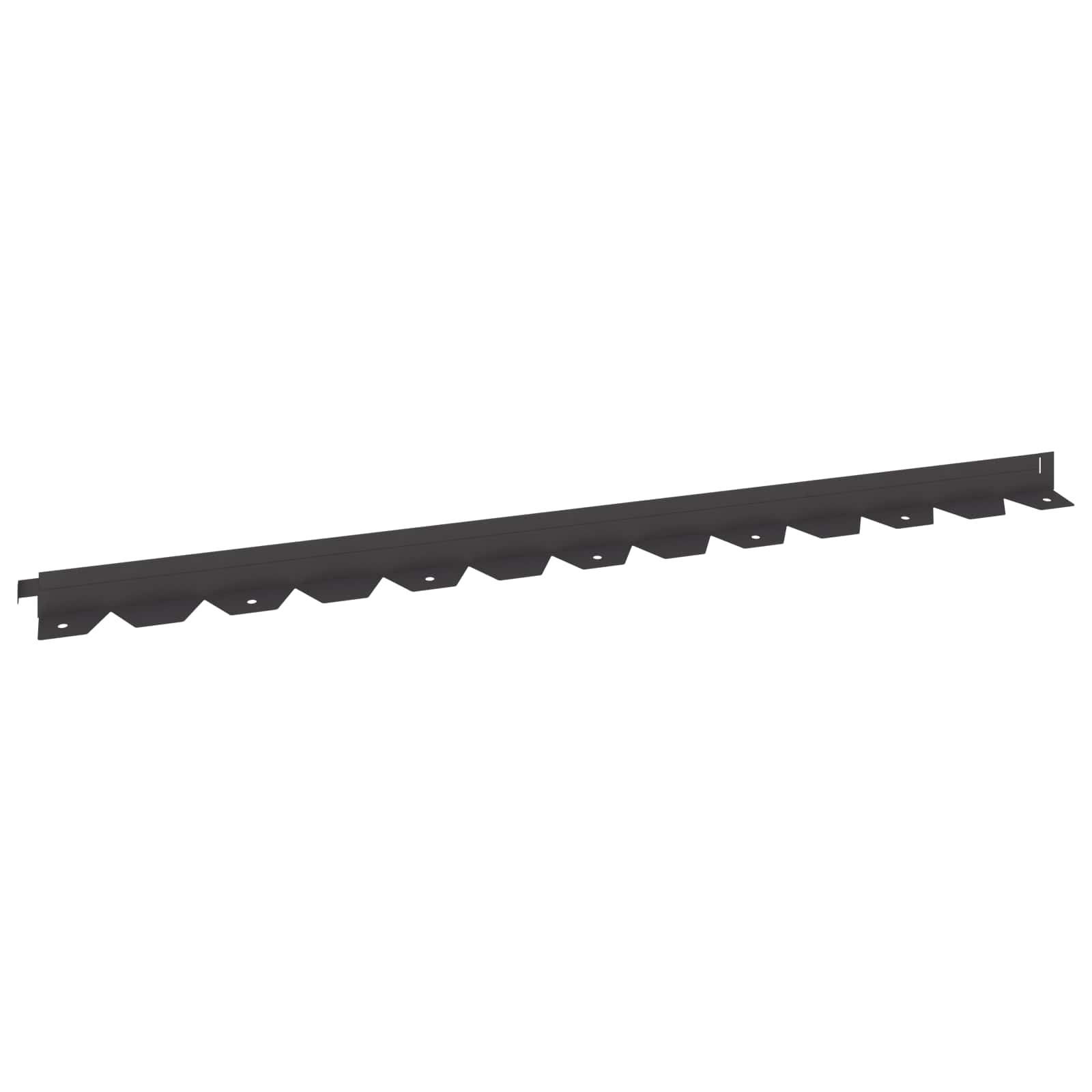 Lawn Edging 10 pcs 102 x 4 x 4 cm Steel Black