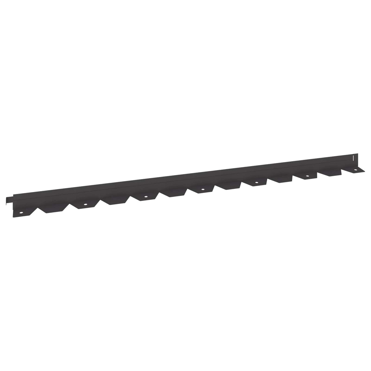 Lawn Edging 20 pcs 102 x 4 x 4 cm Steel Black