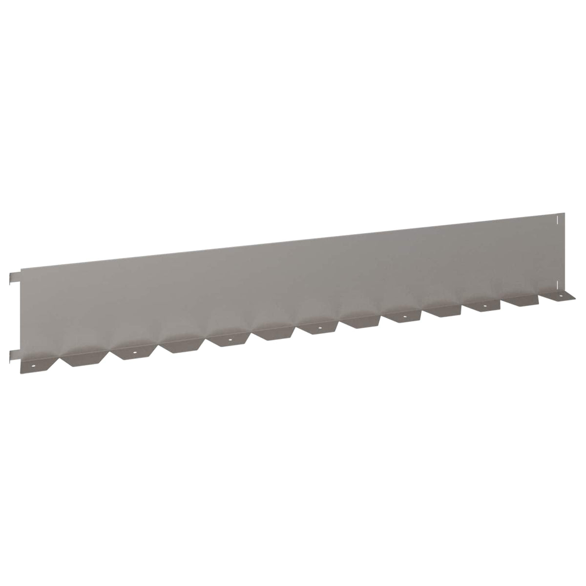 Lawn Edging 20 pcs 102 x 15 x 4 cm Steel Rusty