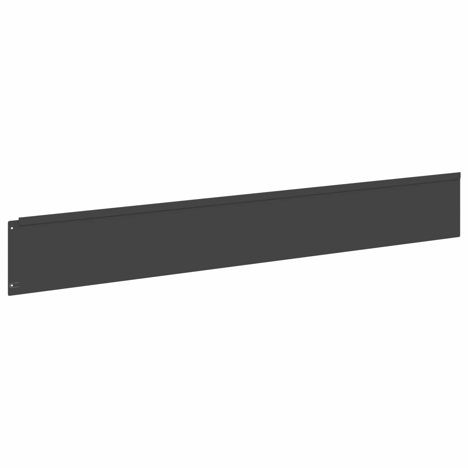 Lawn Edging 10 pcs 100 x 15 cm Steel Black