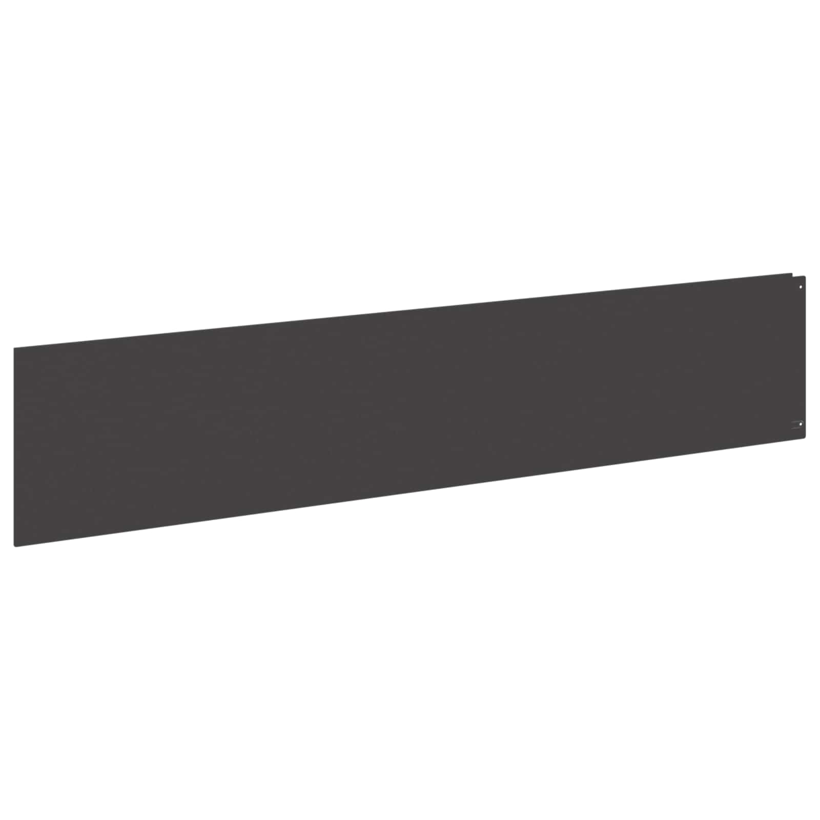 Lawn Edging 10 pcs 100 x 22 cm Steel Black