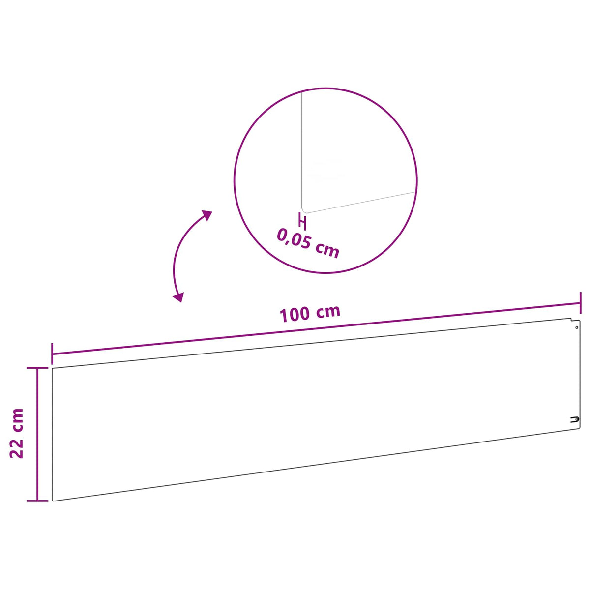 Lawn Edging 20 pcs 100 x 22 cm Steel Black