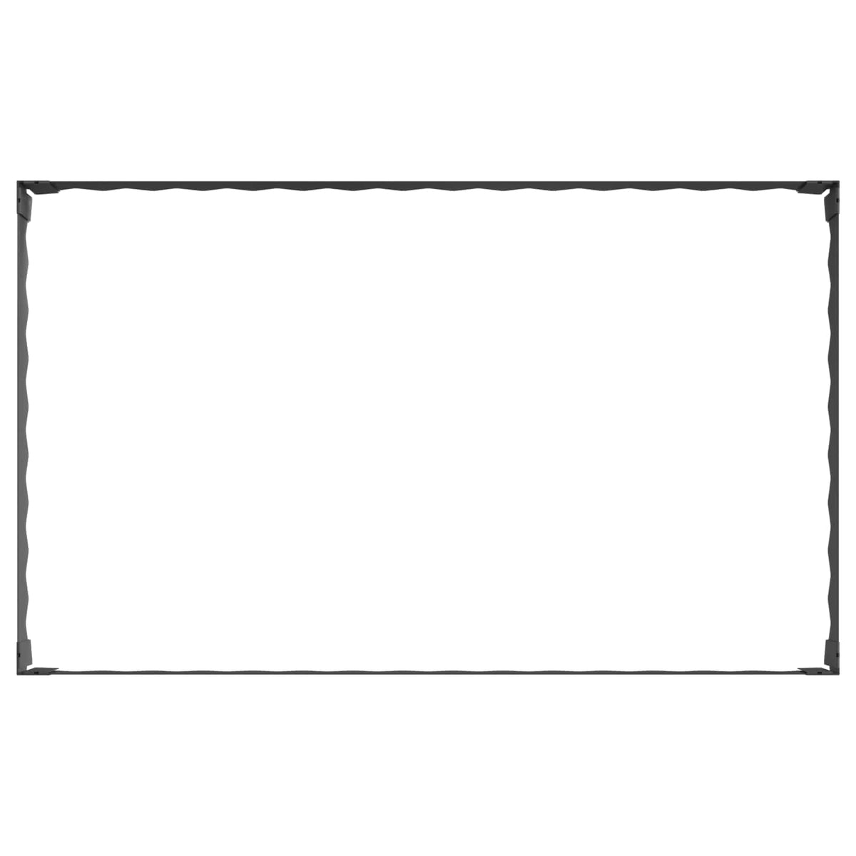 Lawn Edging 100 x 60 x 20 cm Steel Black