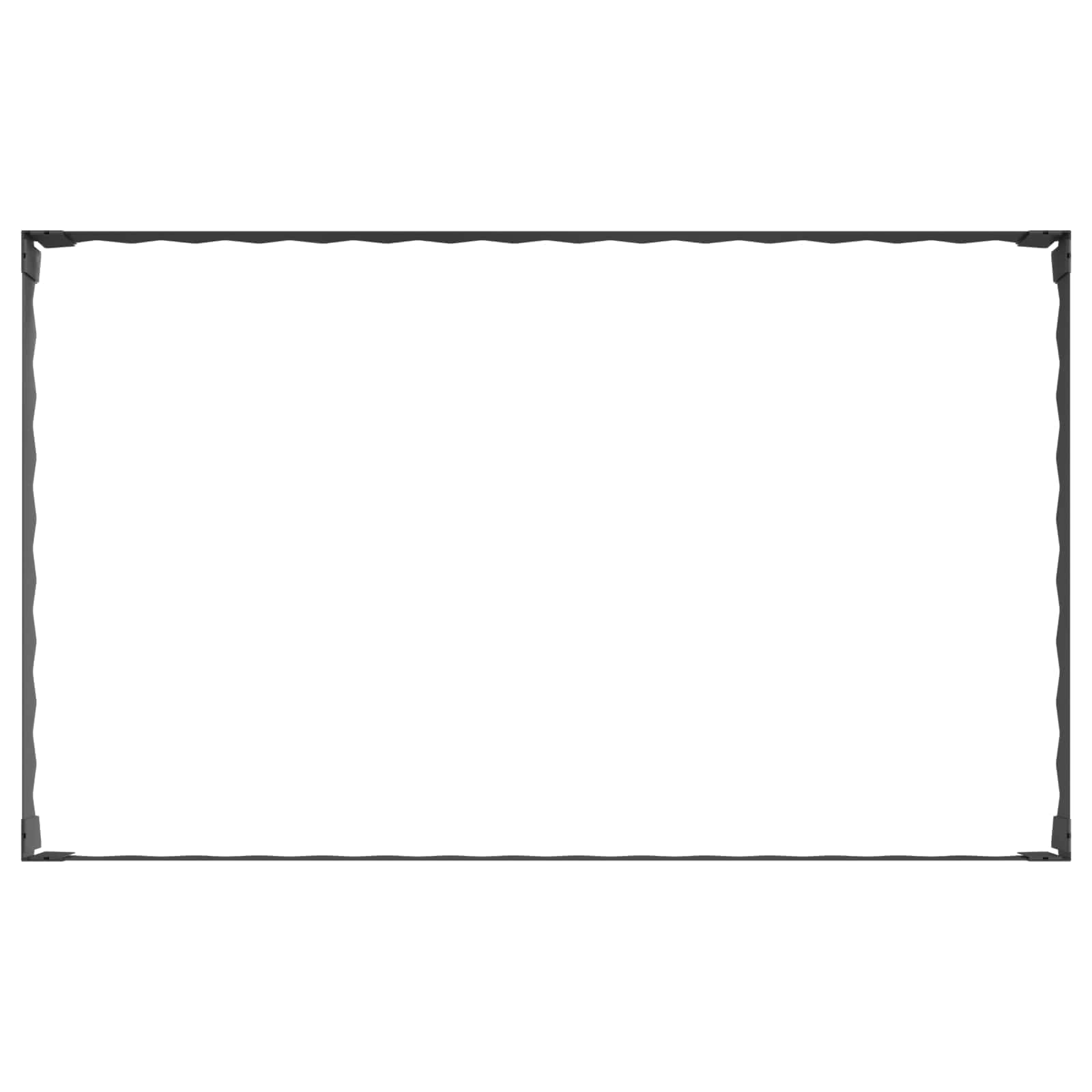 Lawn Edging 100 x 60 x 20 cm Steel Black