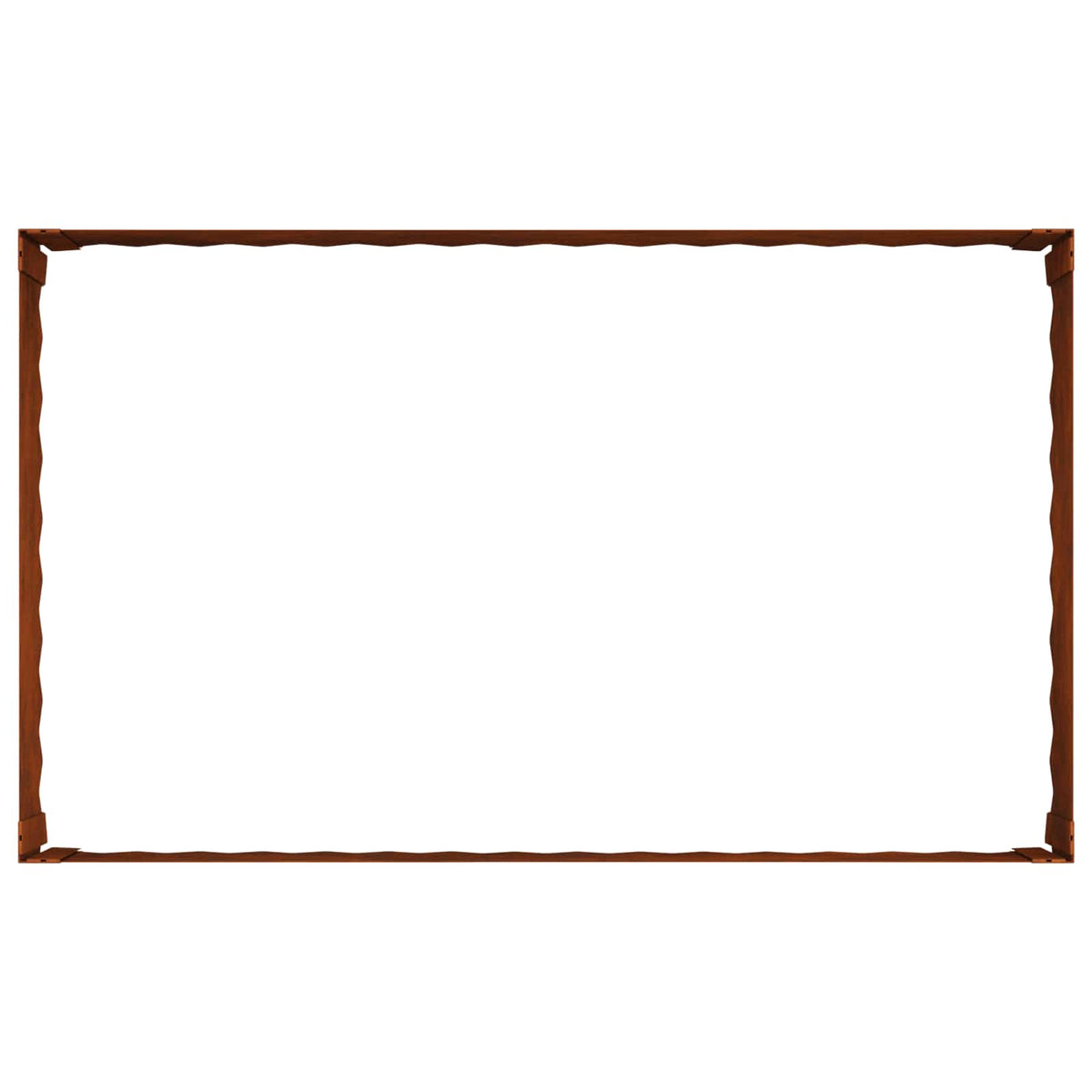 Lawn Edging 100 x 60 x 35 cm Steel Rusty