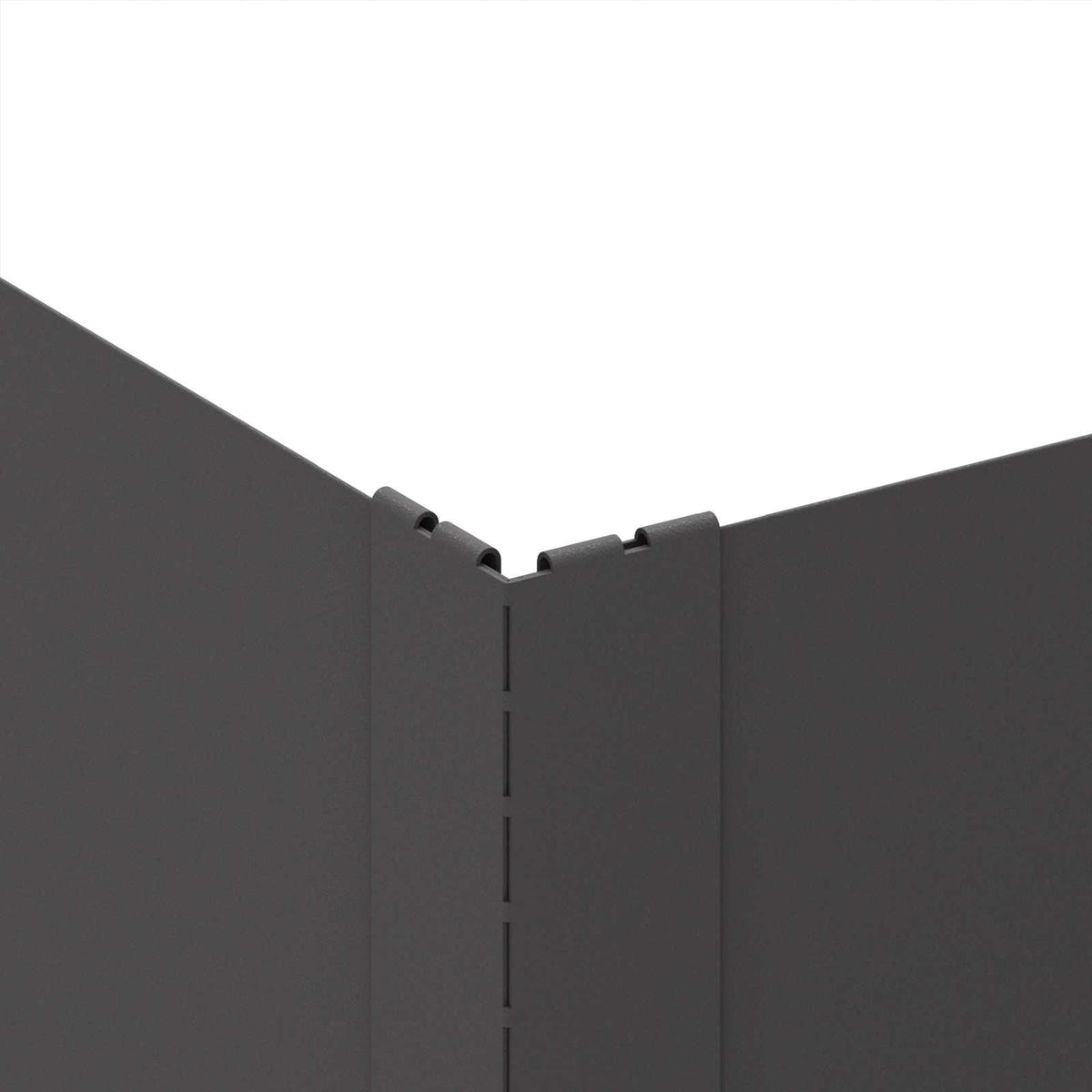 Lawn Edging 4 pcs 100 x 100 x 20 cm Steel Black