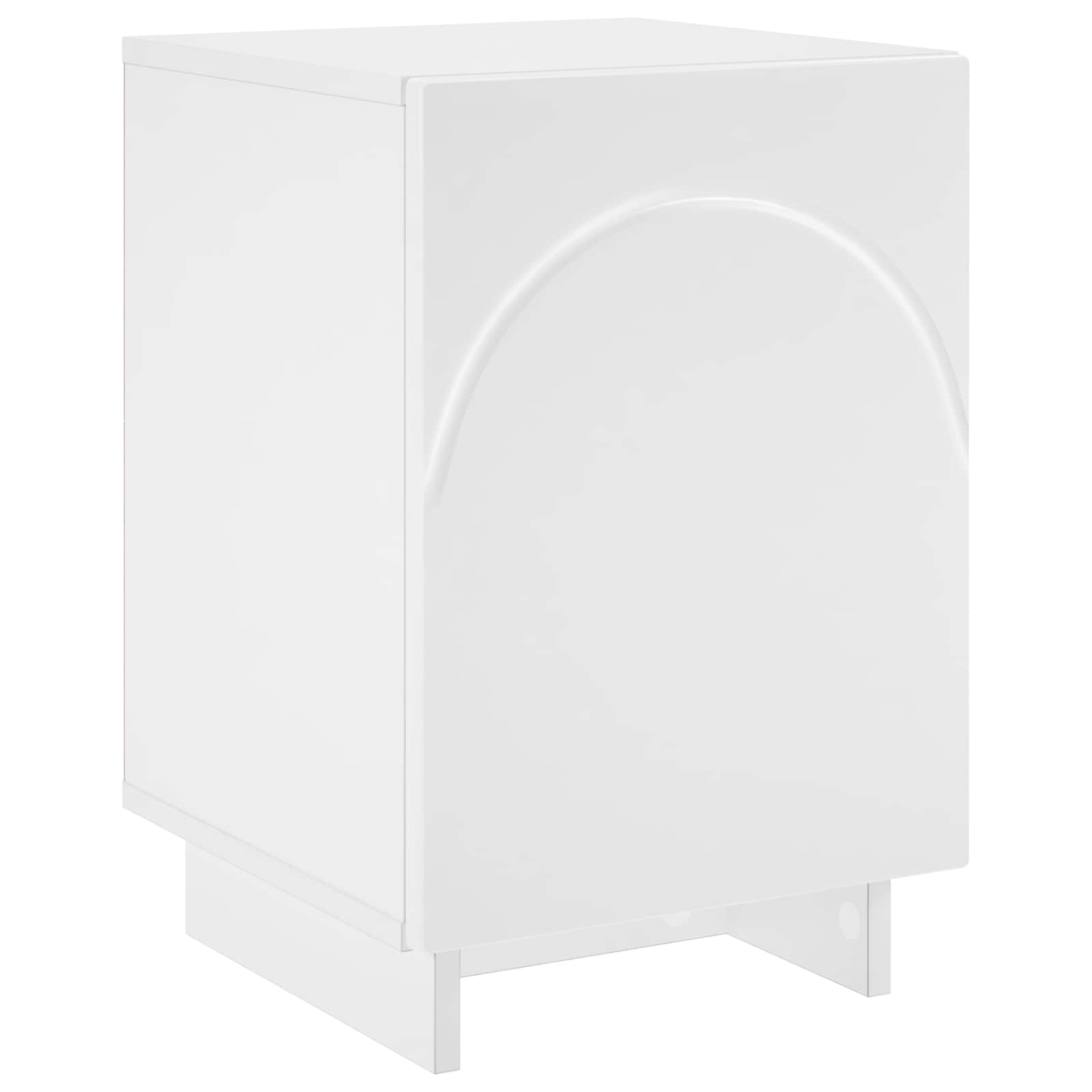 Bedside Cabinet White 33.5 x 34.5 x 50 cm Engineered Wood