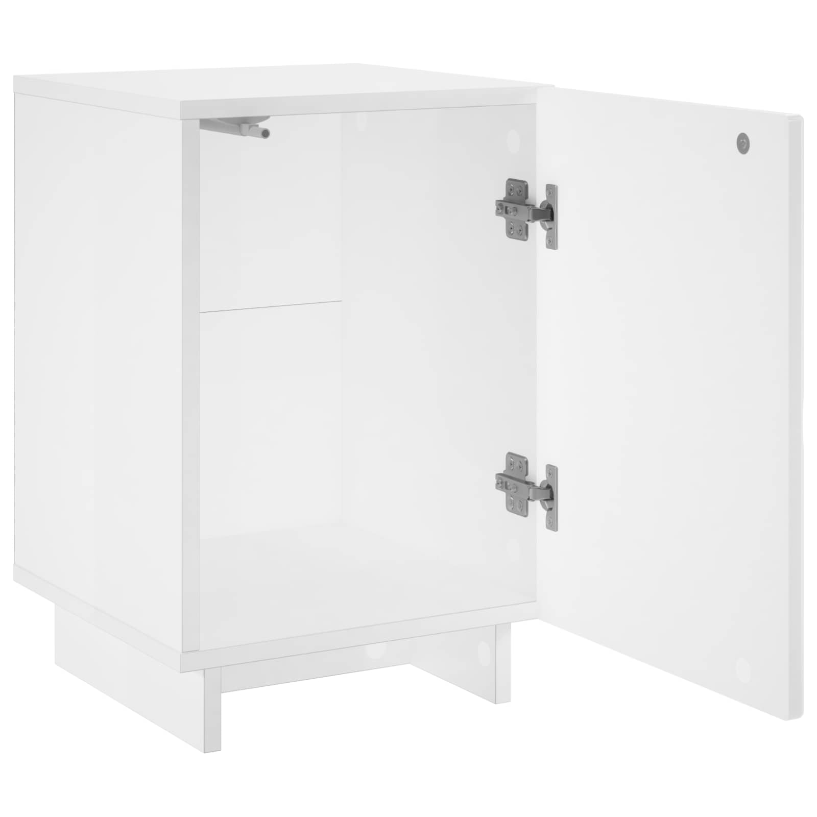 Bedside Cabinet White 33.5 x 34.5 x 50 cm Engineered Wood