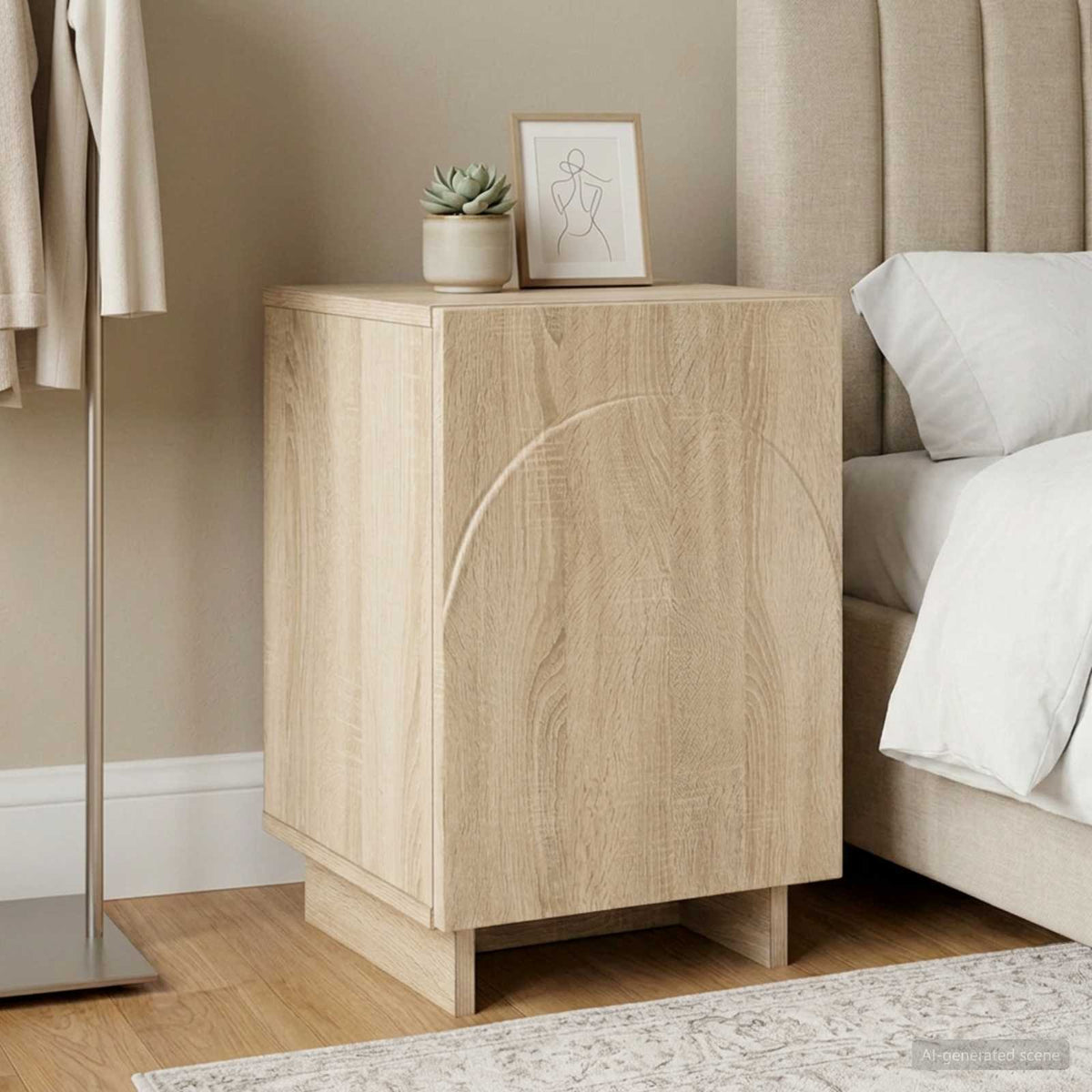 Bedside Cabinet Sonoma Oak 33.5 x 34.5 x 50 cm Engineered Wood