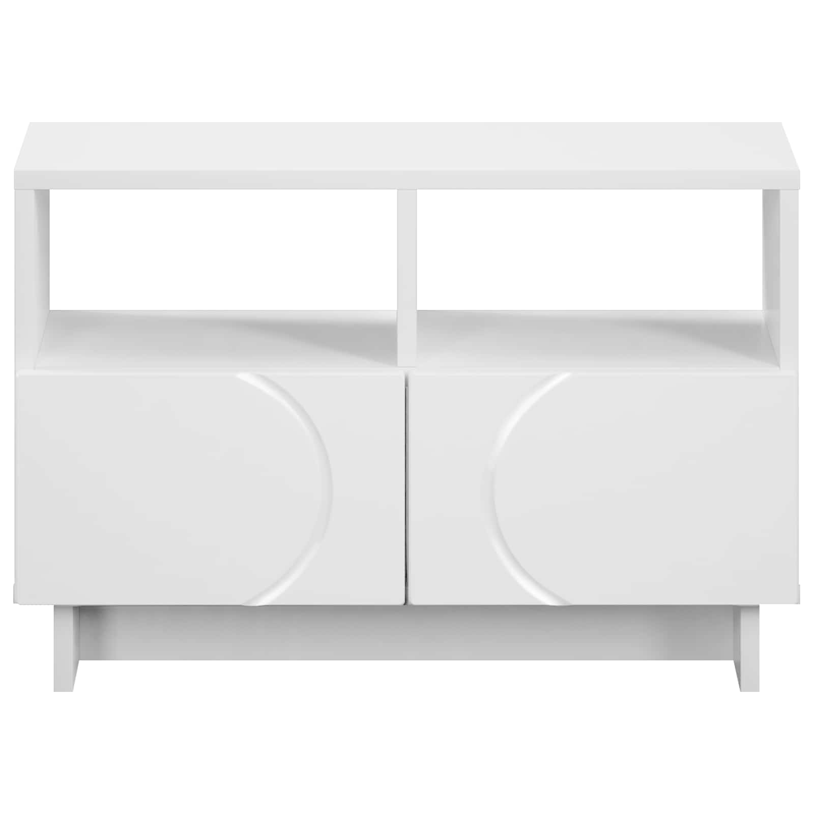 TV Stand 60 x 34.5 x 40 cm White Engineered Wood