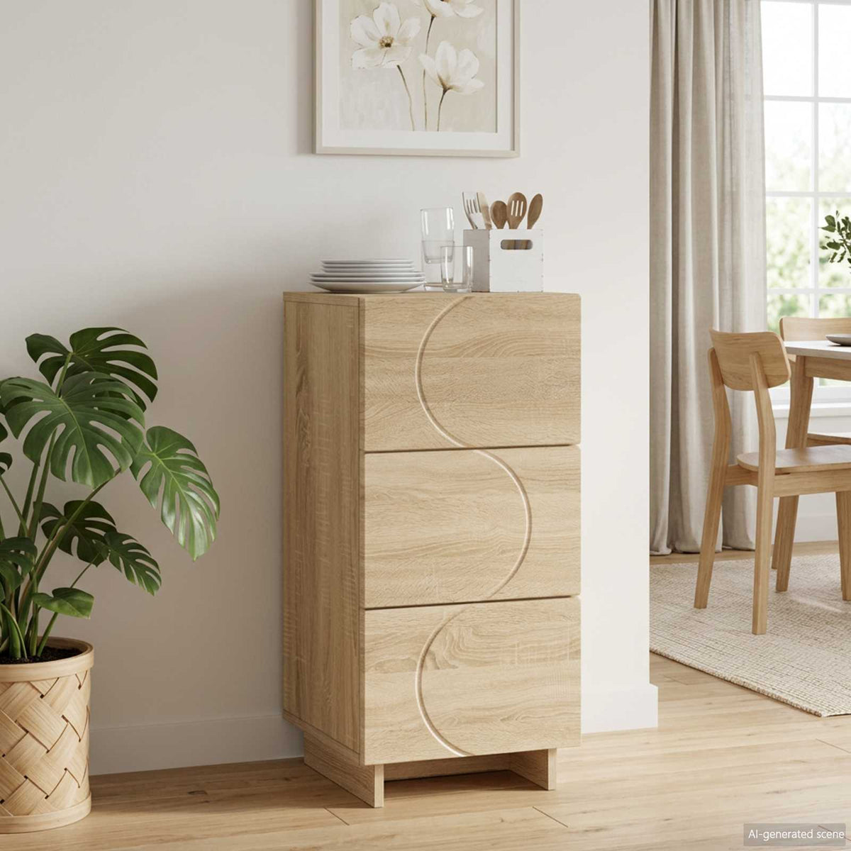 Sideboard Sonoma Oak 33.5 x 34.5 x 75 cm Engineered Wood
