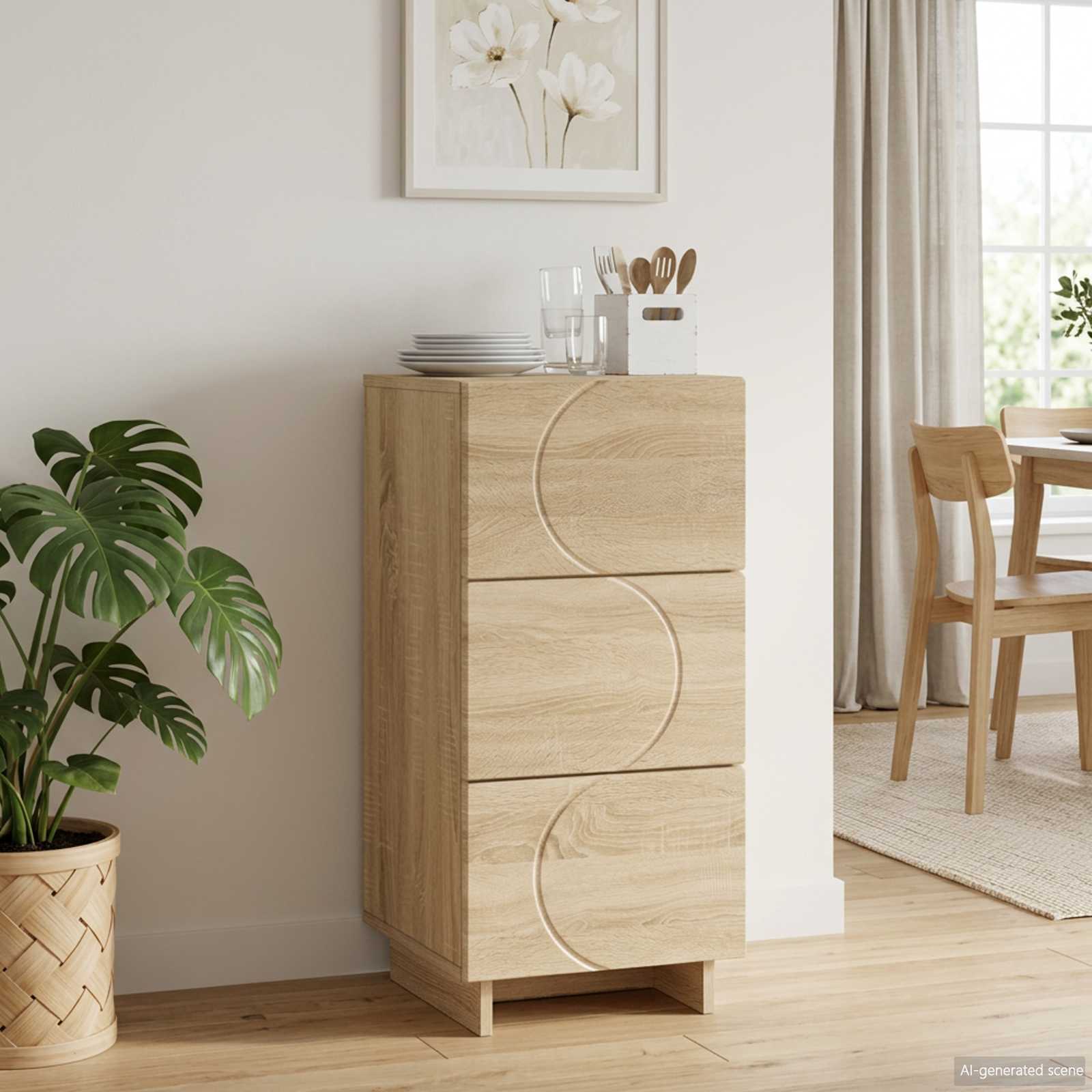 Sideboard Sonoma Oak 33.5 x 34.5 x 75 cm Engineered Wood