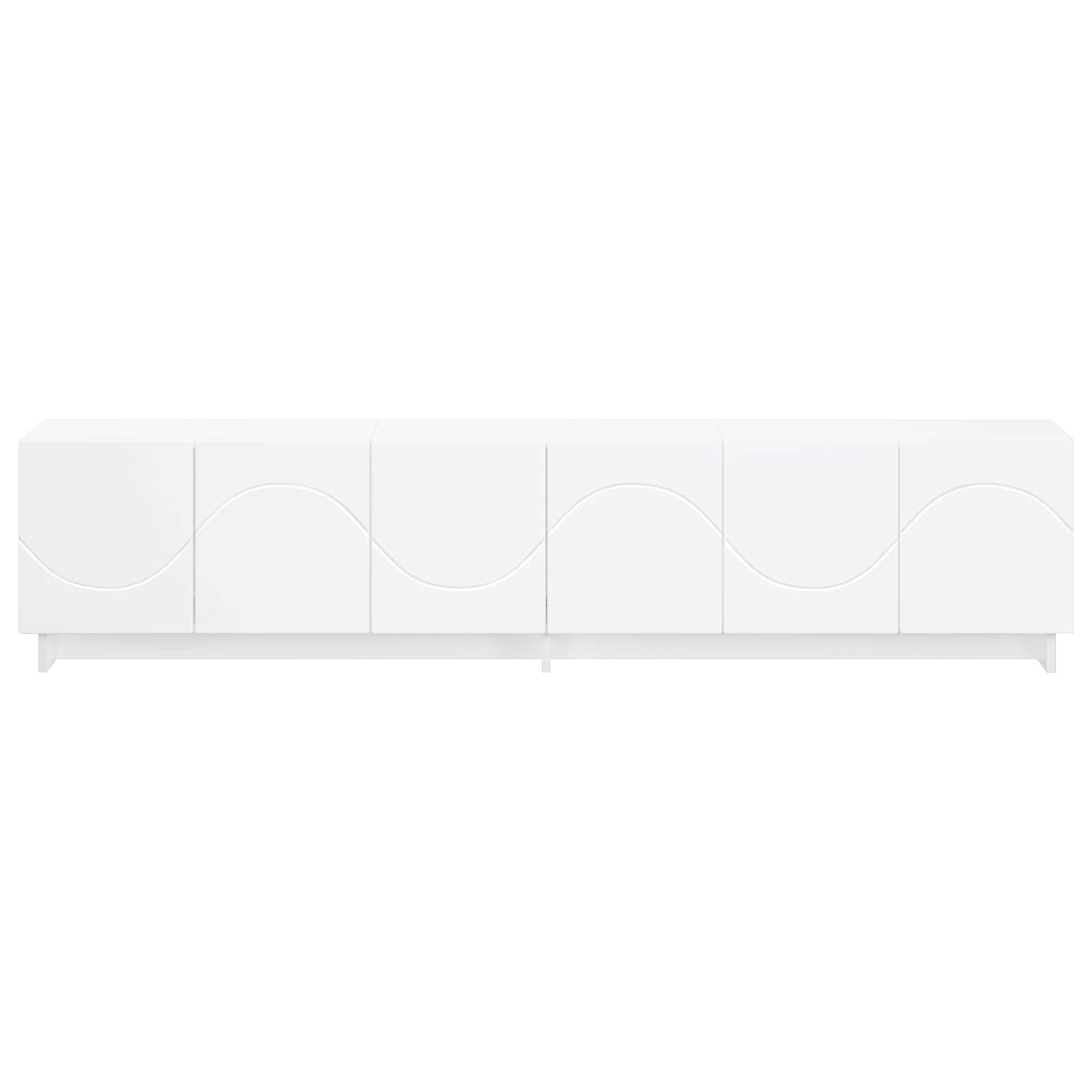 TV Stand 180 x 34.5 x 40 cm White Engineered Wood