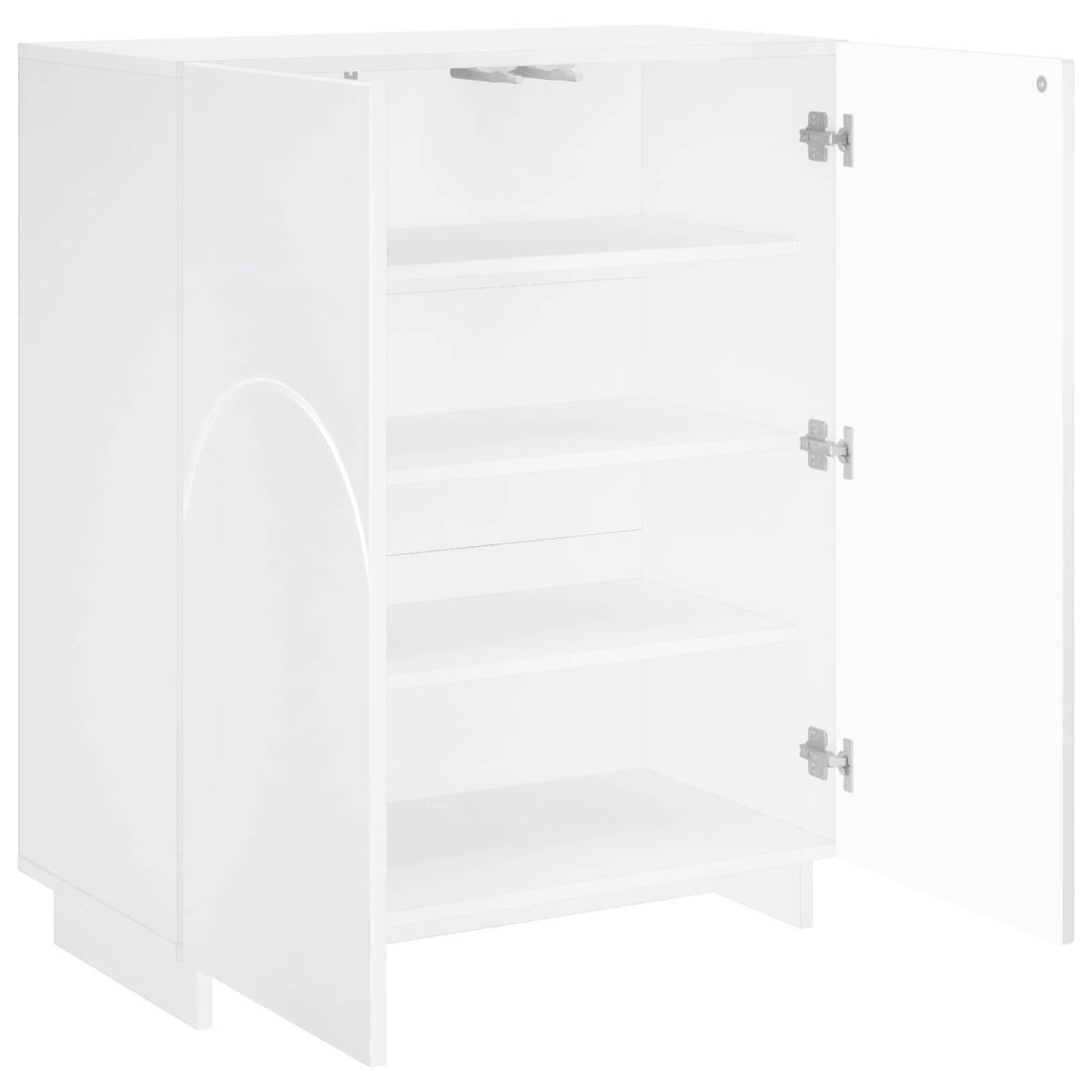 Shoe Cabinet 73 x 38 x 87.5 cm Engineered Wood White