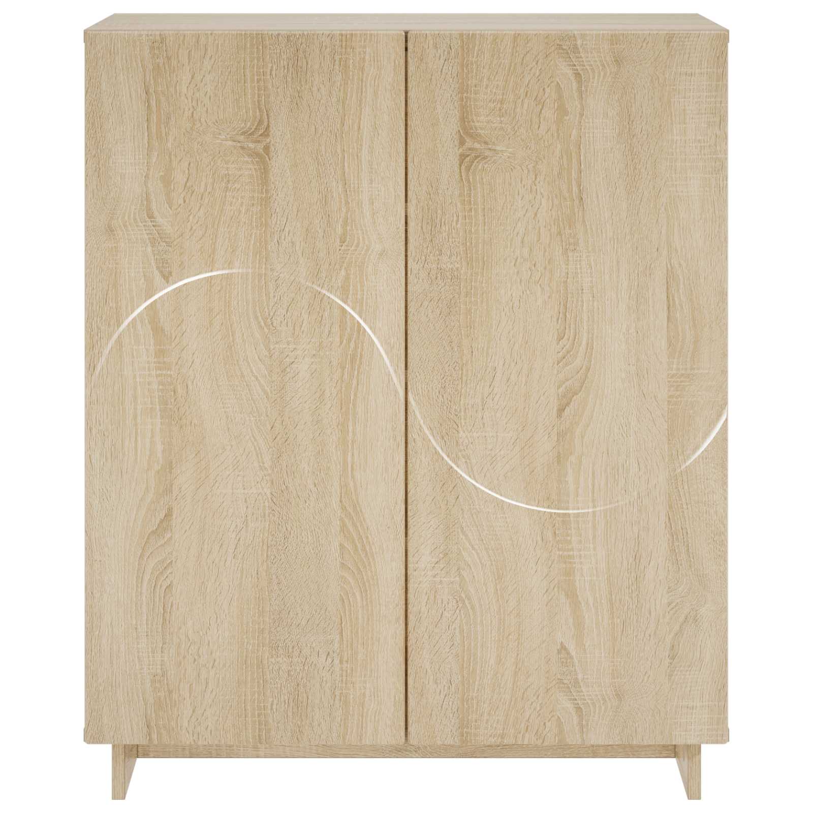 Shoe Cabinet 73 x 38 x 87.5 cm Engineered Wood Sonoma Oak