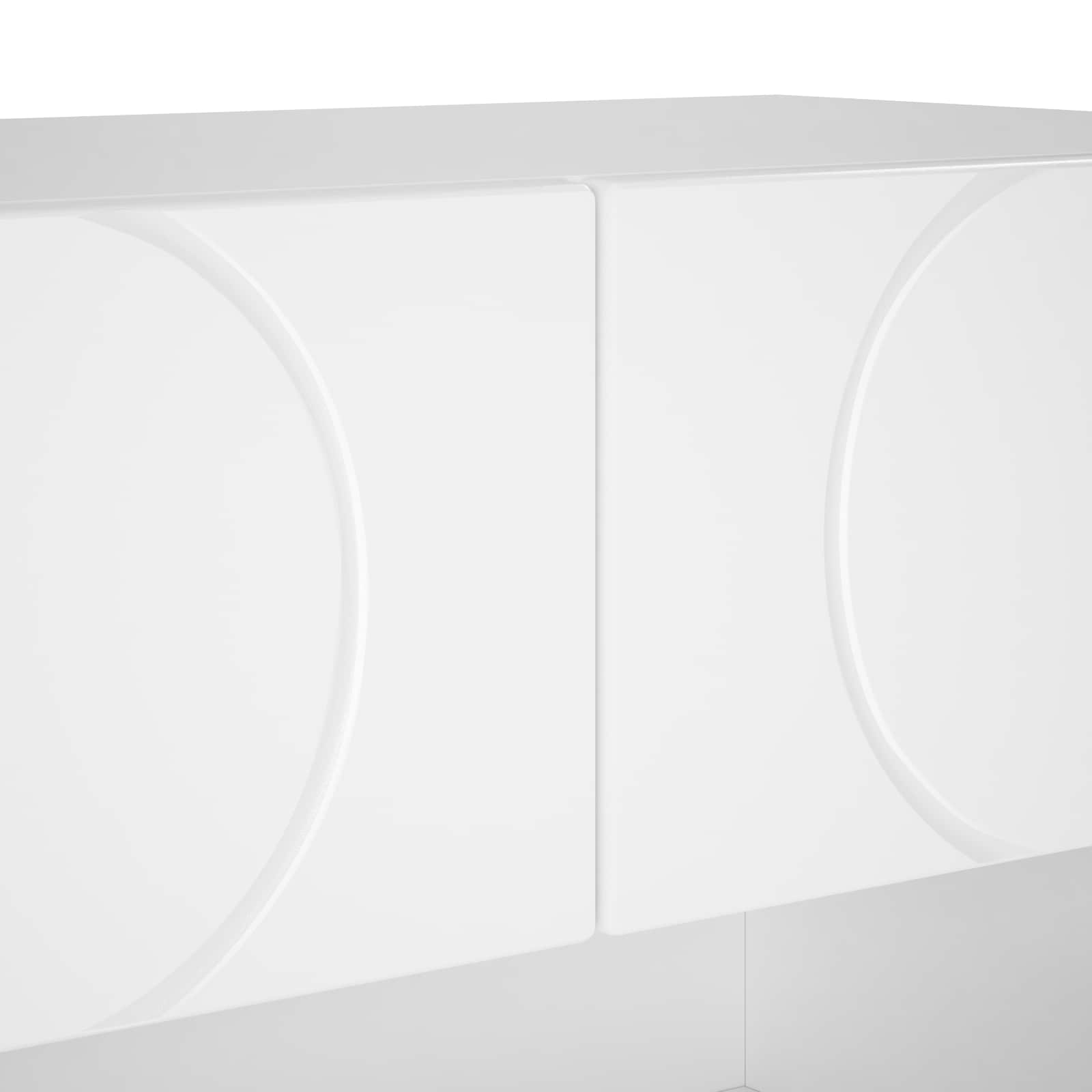 Shoe Cabinet 73 x 38 x 87.5 cm Engineered Wood White