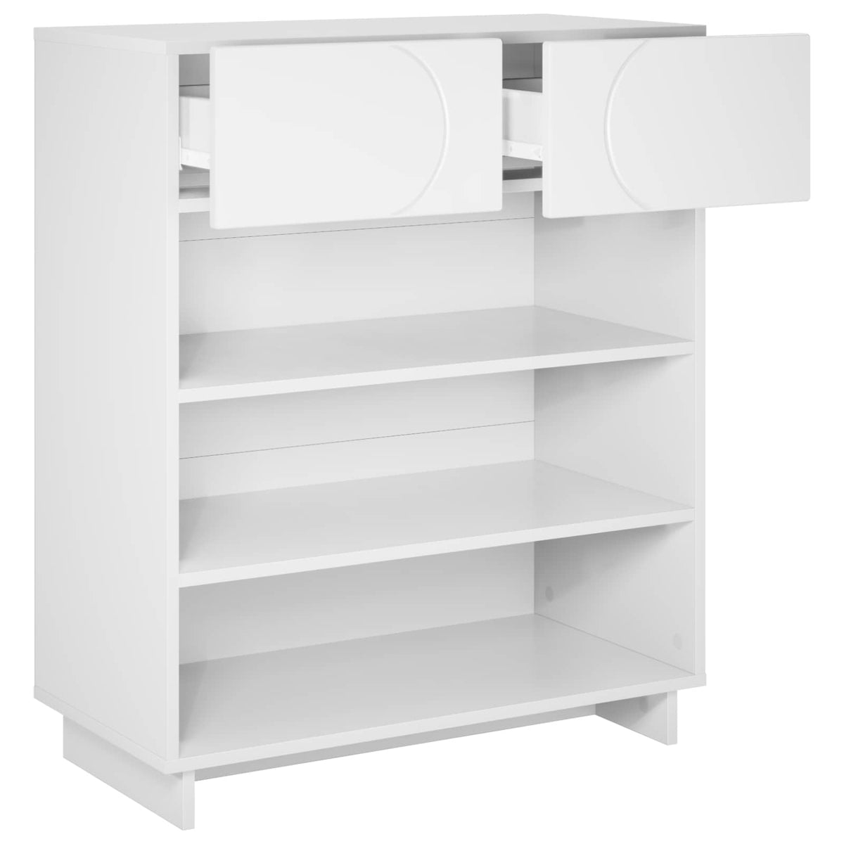 Shoe Cabinet 73 x 38 x 87.5 cm Engineered Wood White