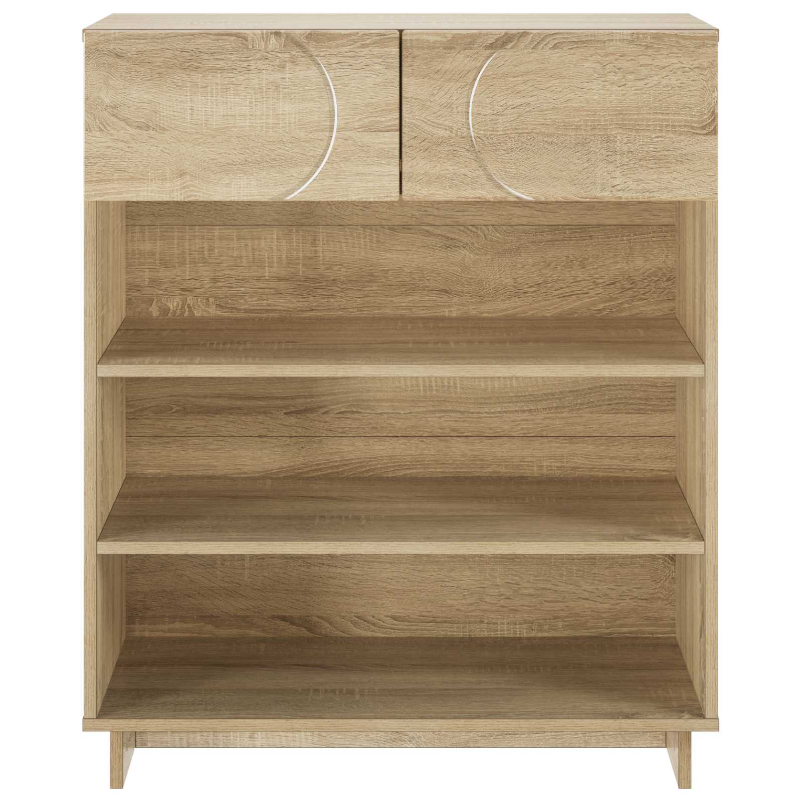 Shoe Cabinet 73 x 38 x 87.5 cm Engineered Wood Sonoma Oak