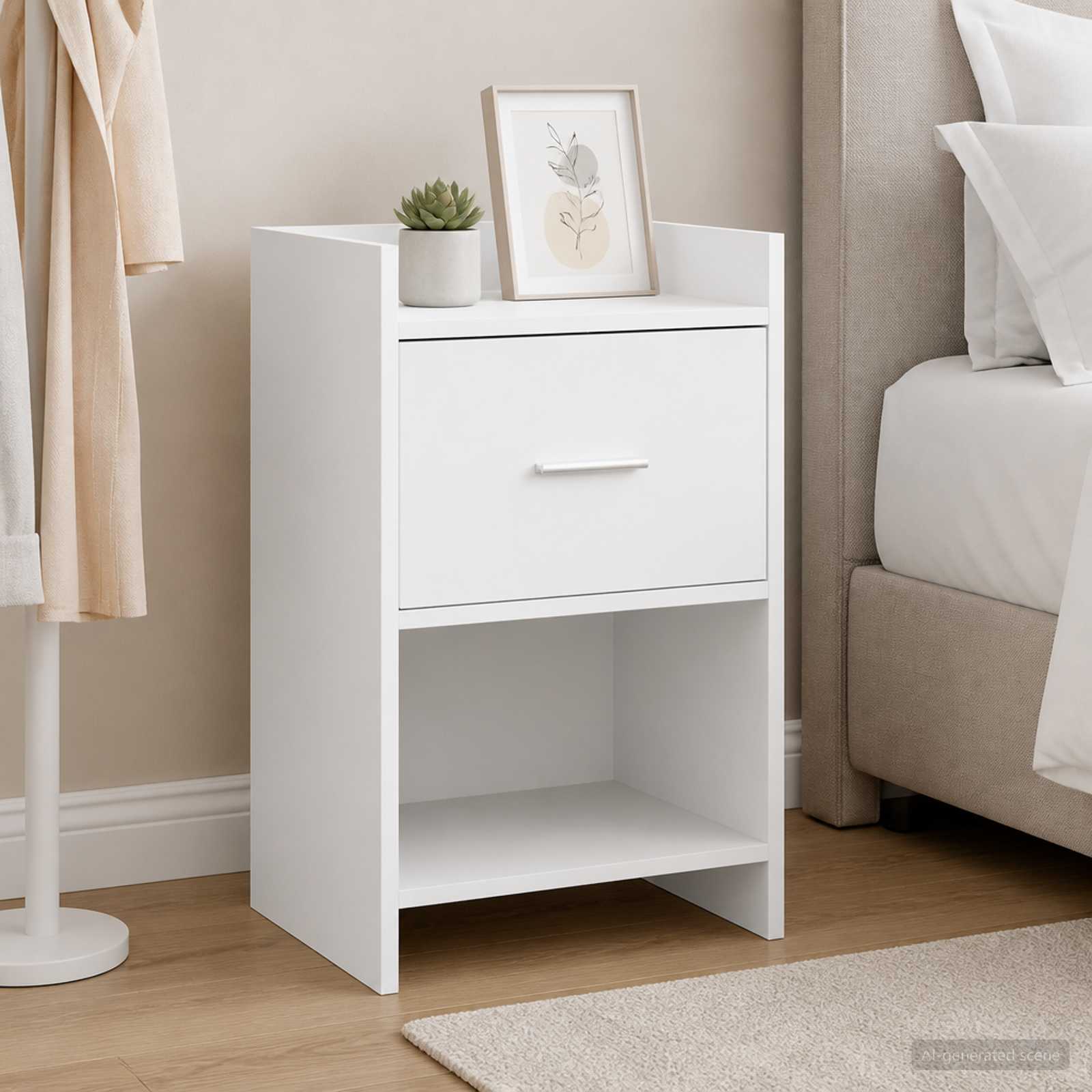Bedside Tables White 40 x 30 x 60 cm Engineered Wood