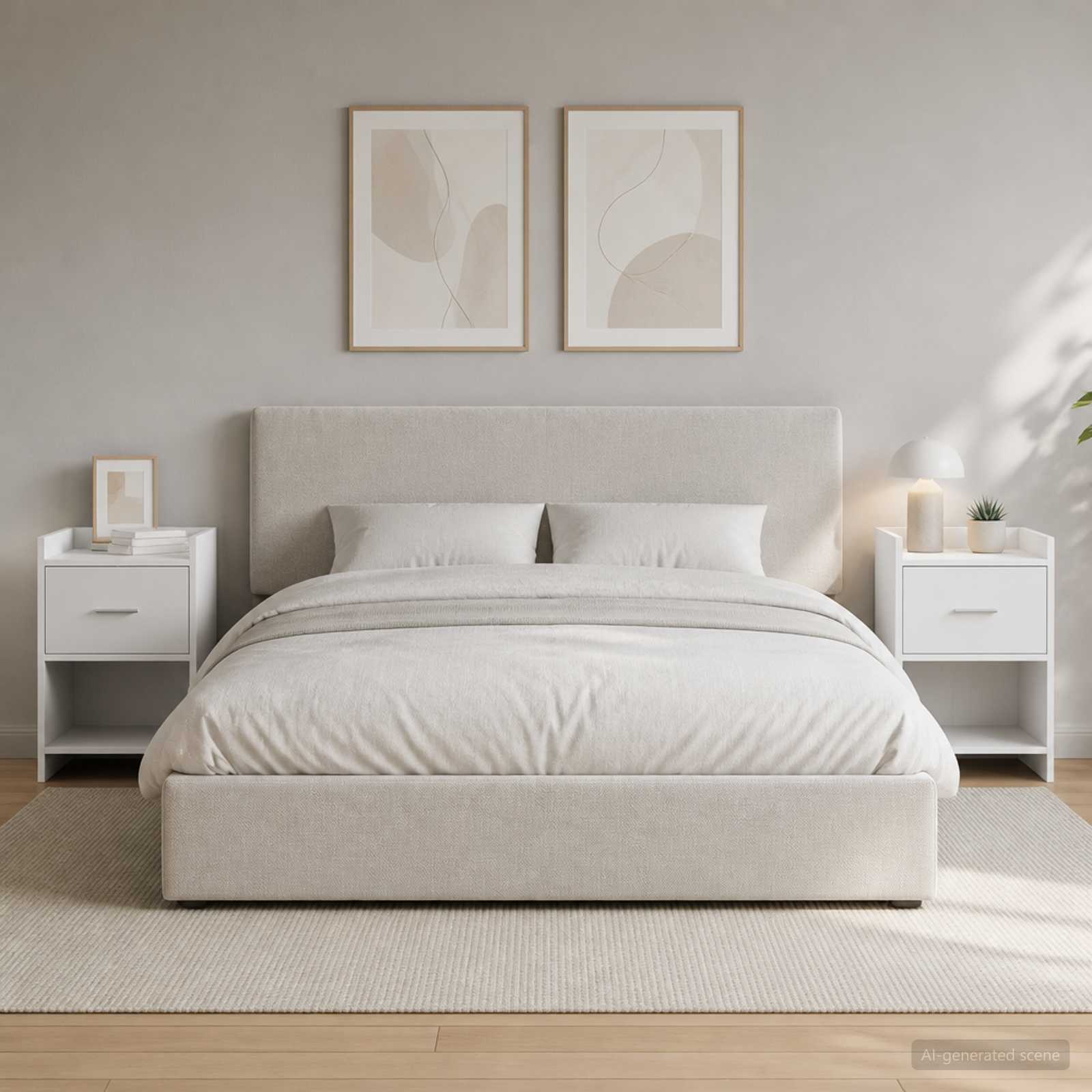 Bedside Tables 2 pcs White 40 x 30 x 60 cm Engineered Wood