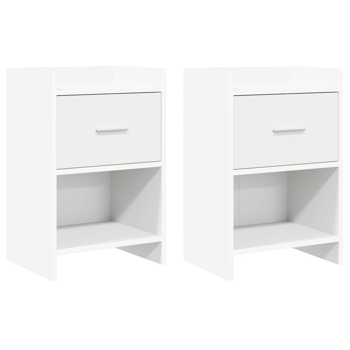 Bedside Tables 2 pcs White 40 x 30 x 60 cm Engineered Wood