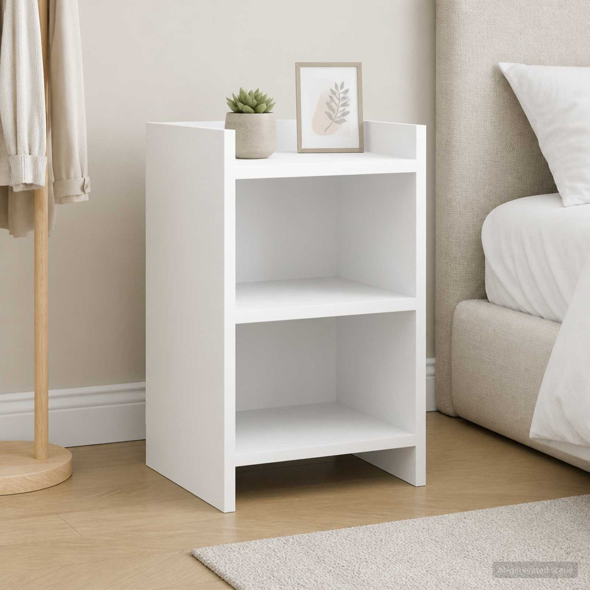 Bedside Tables 2 pcs White 40 x 30 x 60 cm Engineered Wood