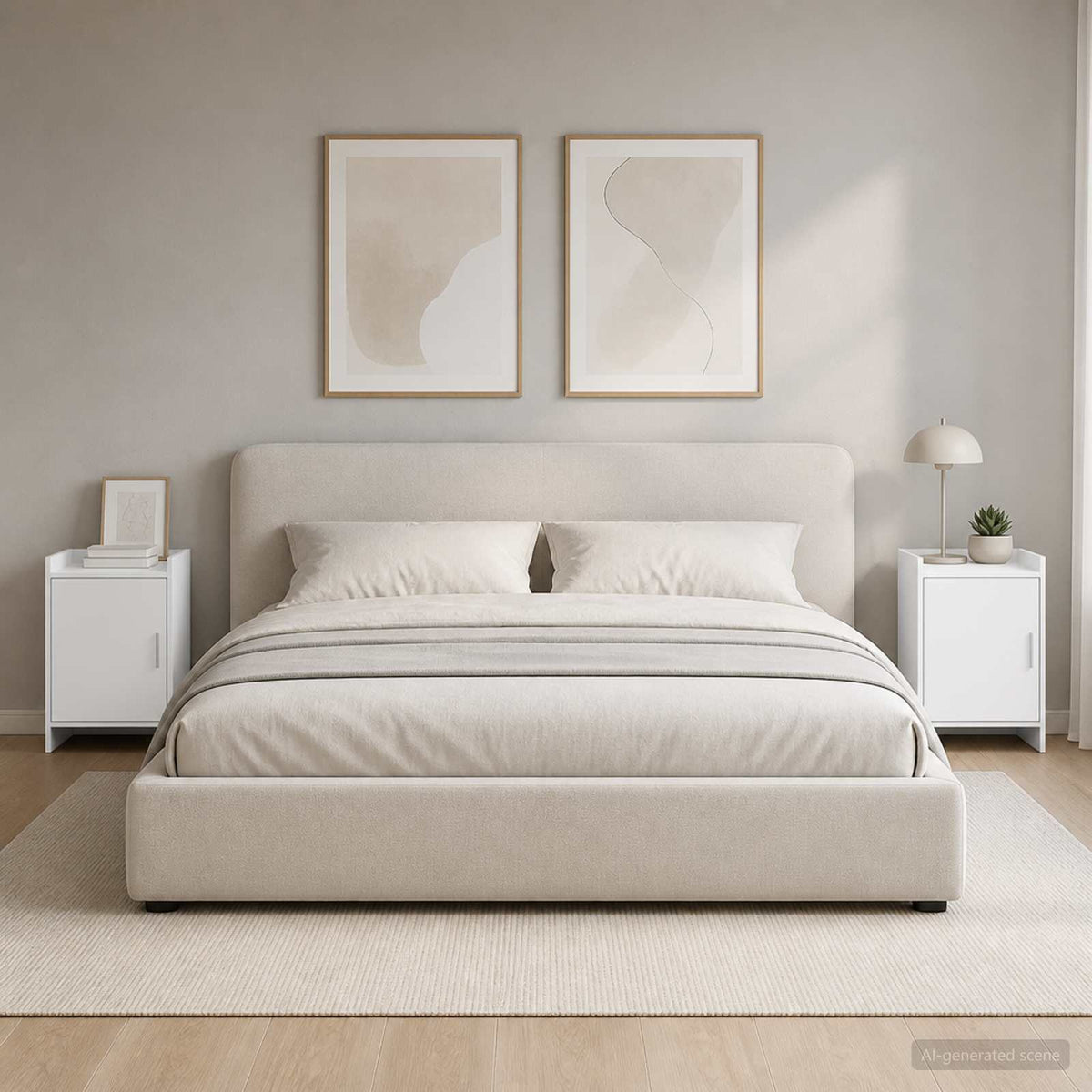 Bedside Tables 2 pcs White 40 x 30 x 60 cm Engineered Wood