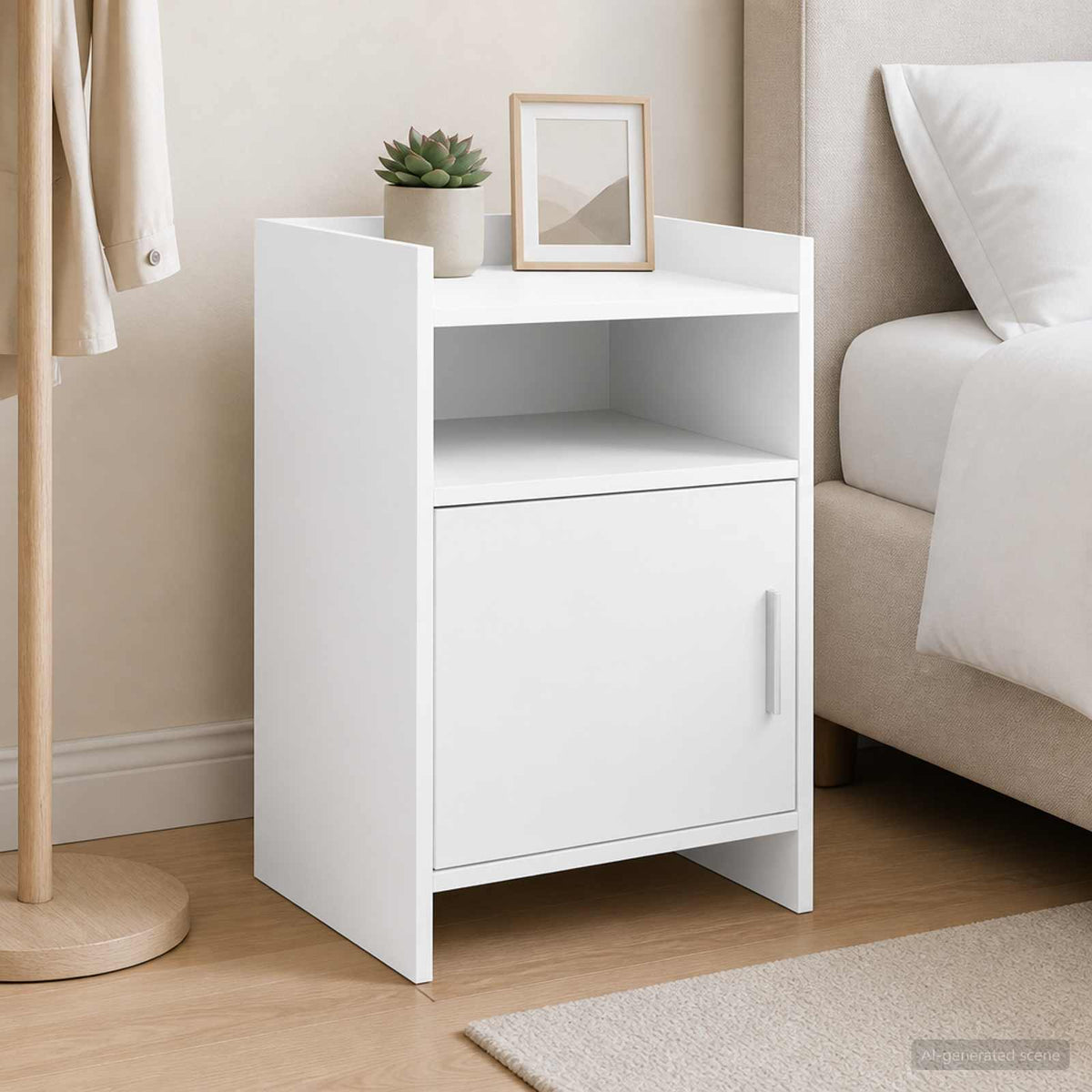 Bedside Tables 2 pcs White 40 x 36 x 60 cm Engineered Wood