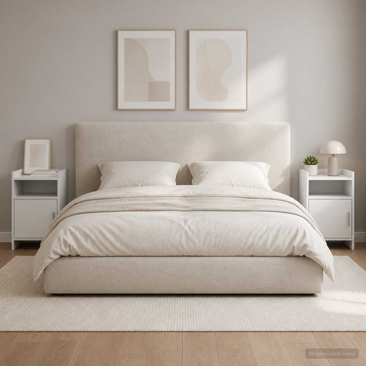 Bedside Tables 2 pcs White 40 x 36 x 60 cm Engineered Wood