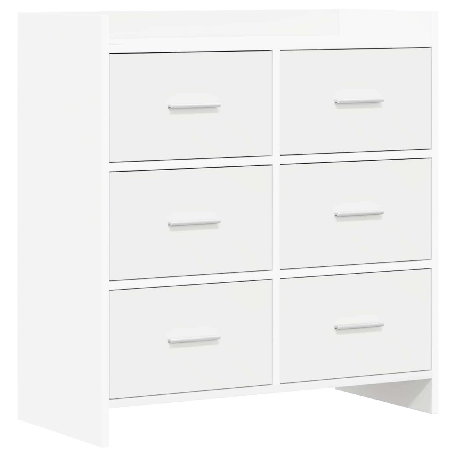 Sideboard White 75 x 33 x 80 cm Engineered Wood