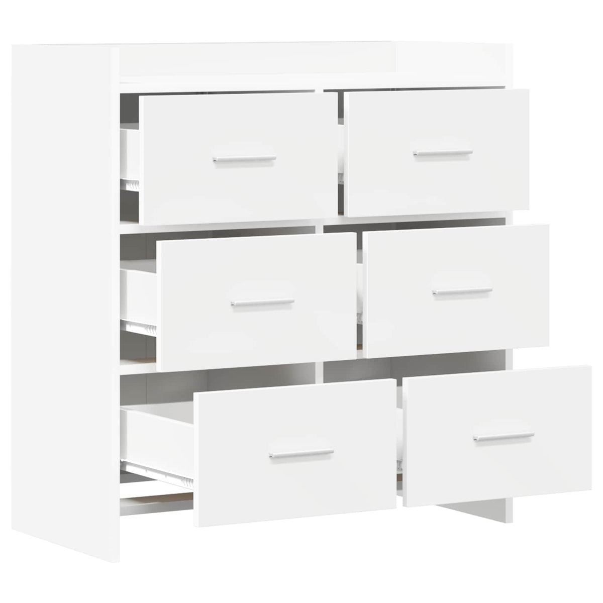 Sideboard White 75 x 33 x 80 cm Engineered Wood