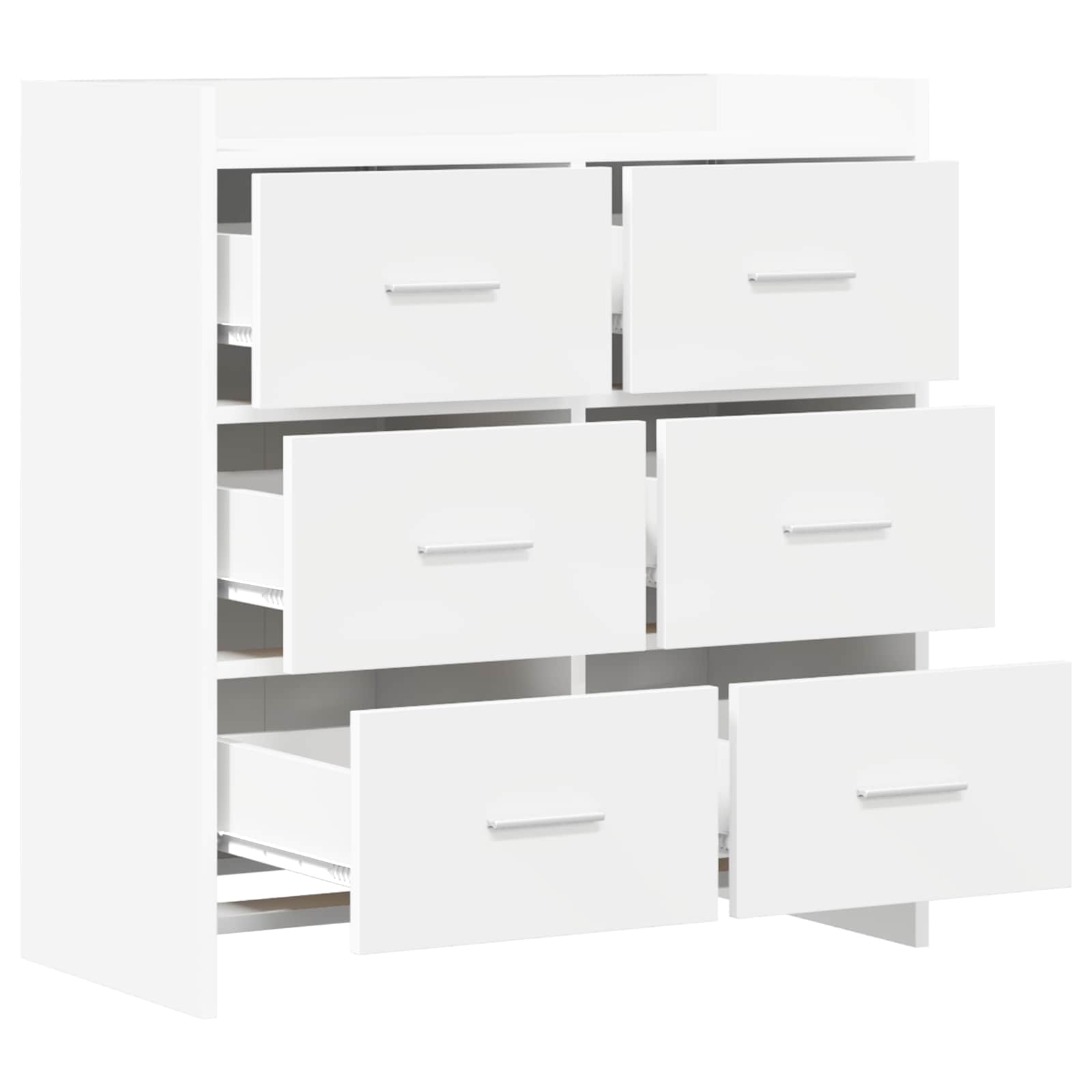 Sideboard White 75 x 33 x 80 cm Engineered Wood