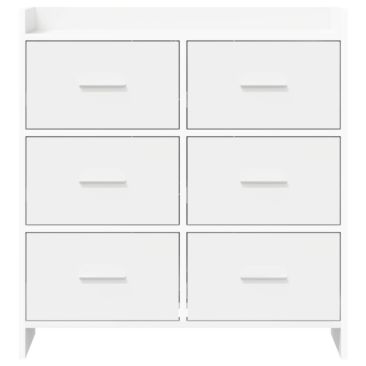 Sideboard White 75 x 33 x 80 cm Engineered Wood