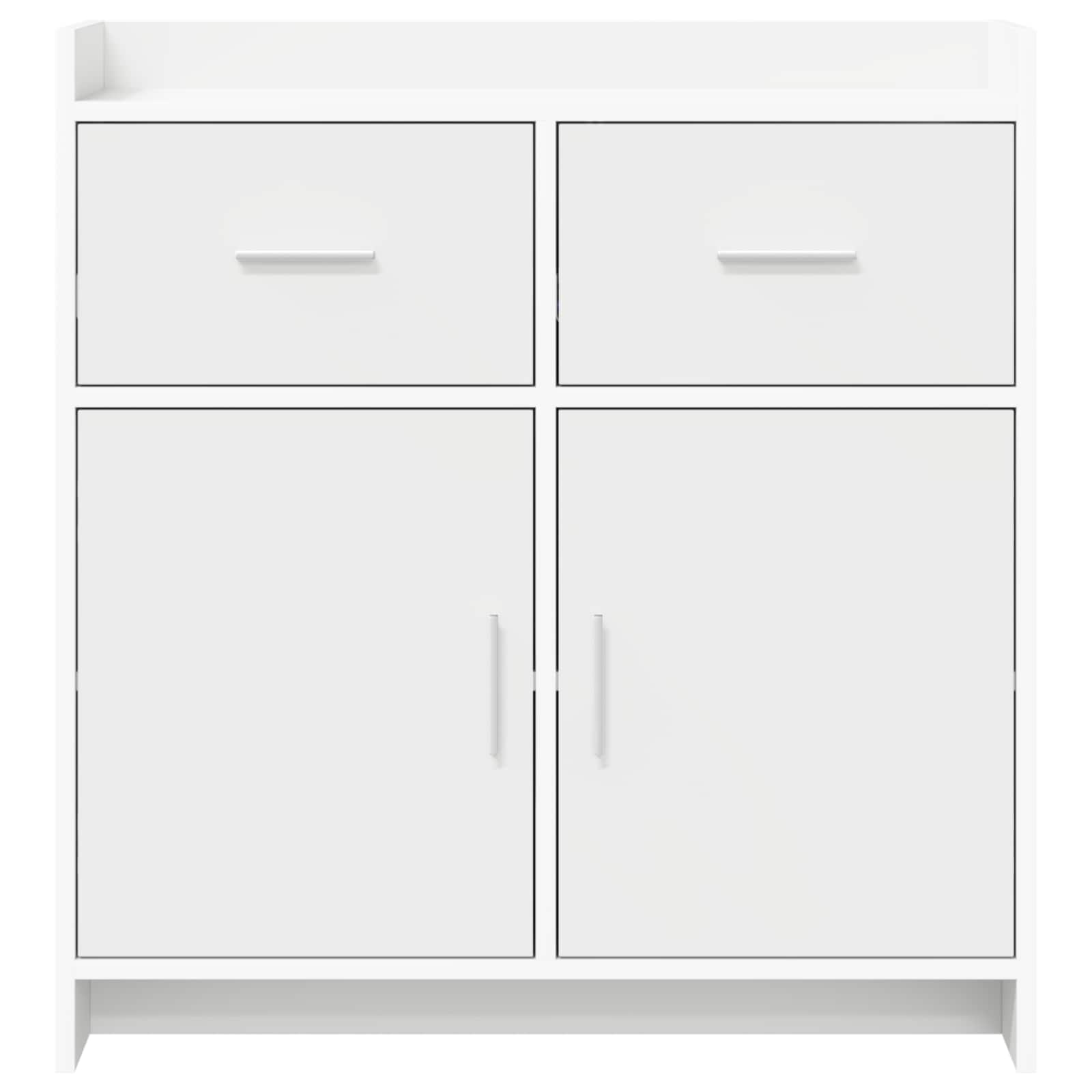 Sideboard White 75 x 36 x 80 cm Engineered Wood