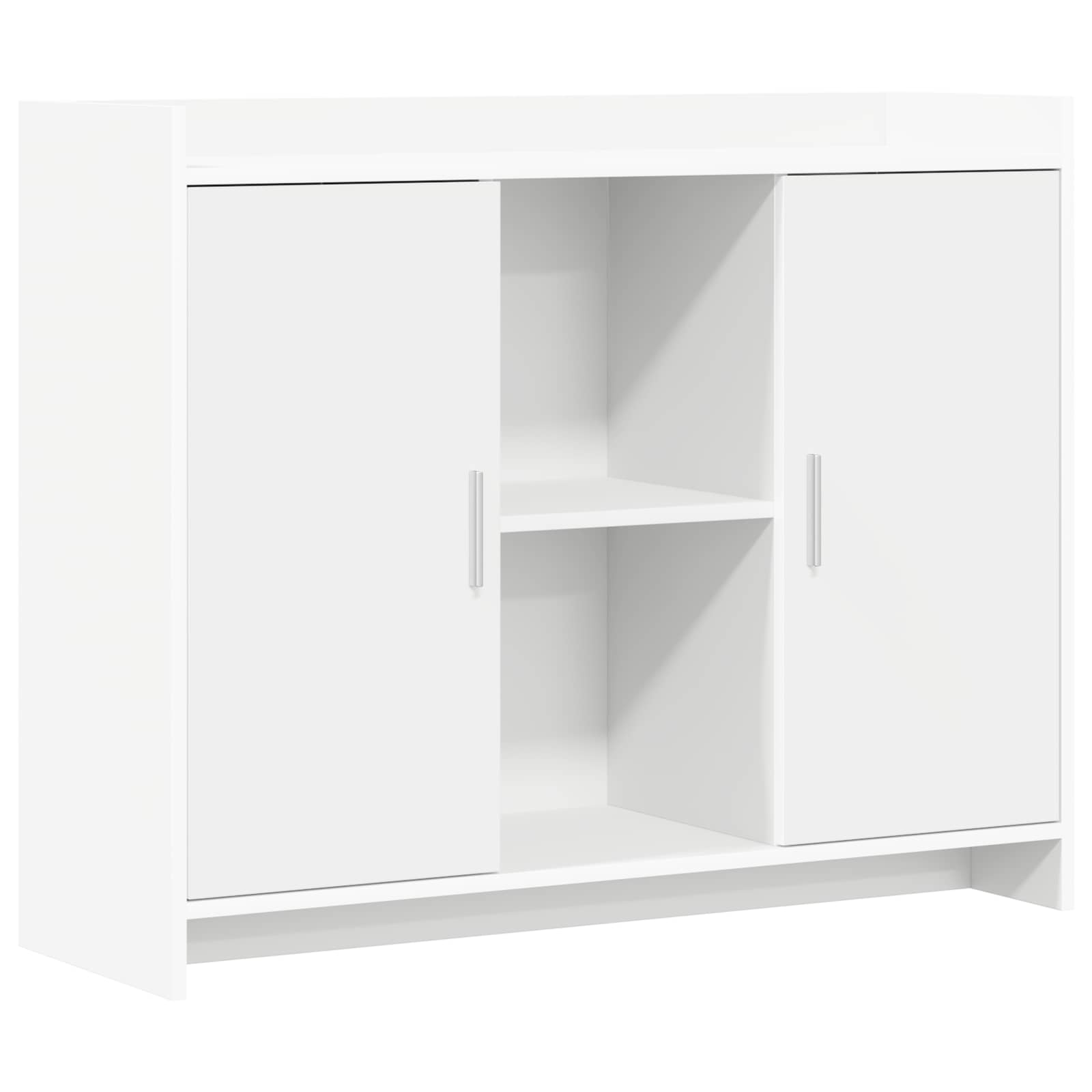 Sideboard White 98.5 x 33 x 80 cm Engineered Wood