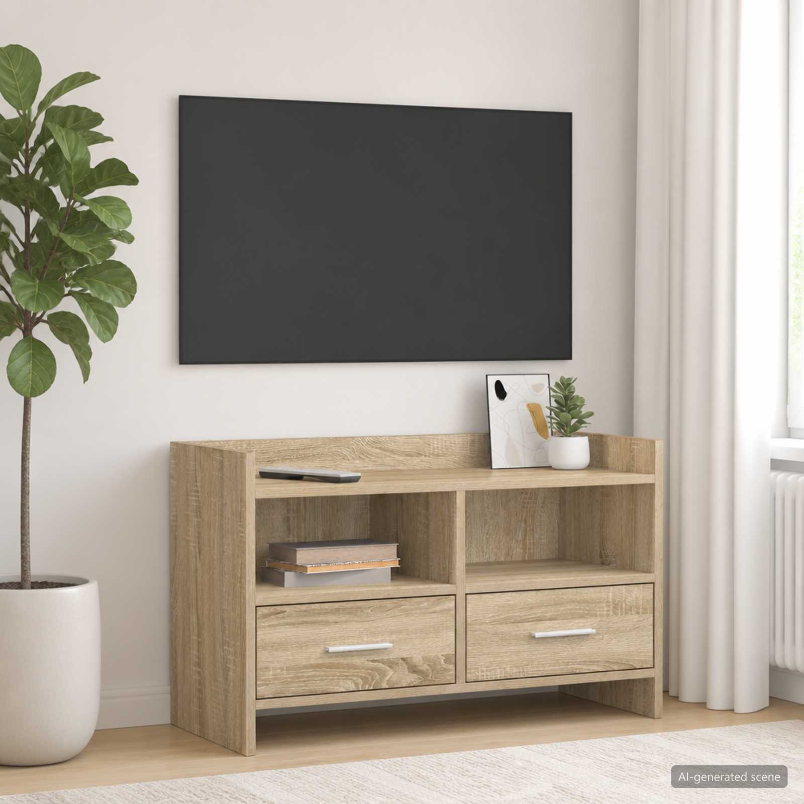 TV Cabinet 71.5 x 33 x 47 cm Sonoma Oak Engineered Wood