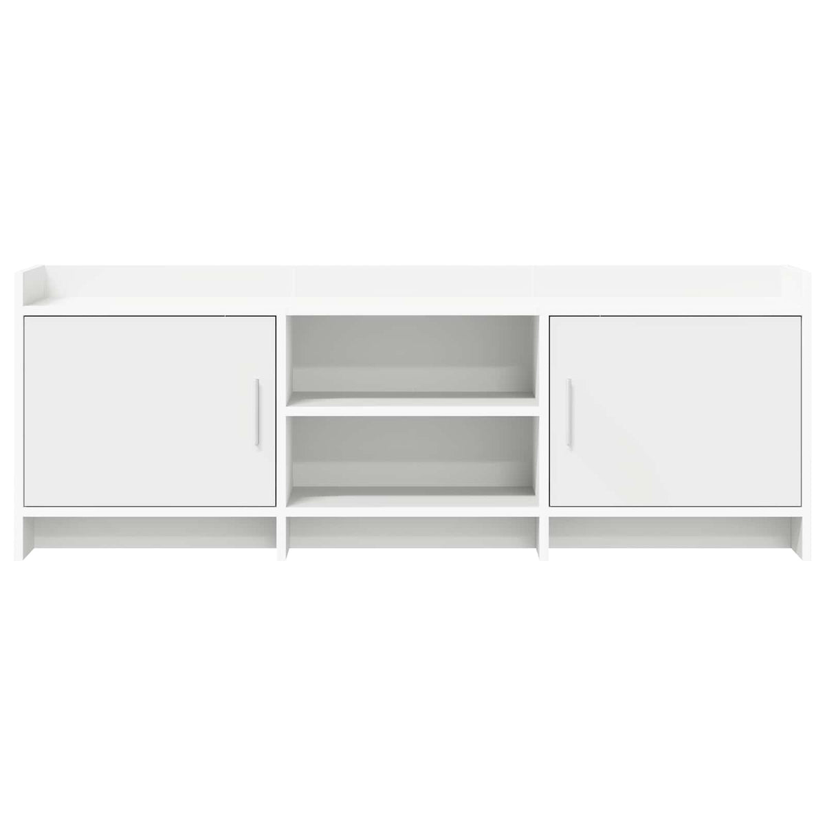 TV Cabinet 130 x 33 x 47 cm White Engineered Wood