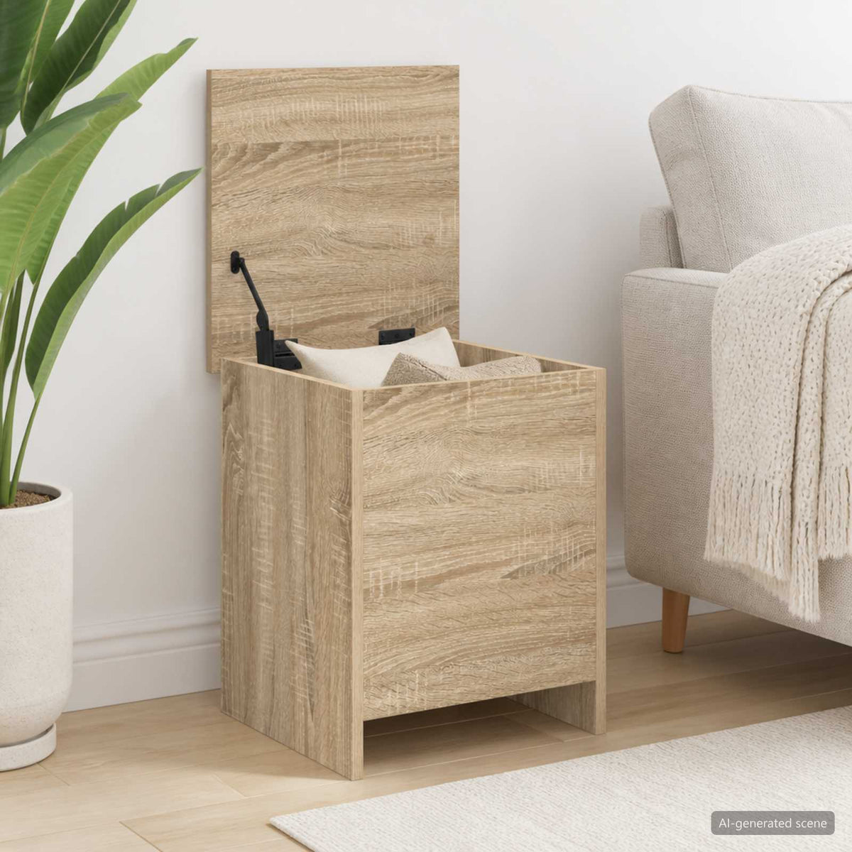 Storage Chest Sonoma Oak 40 x 40 x 50 cm Engineered Wood