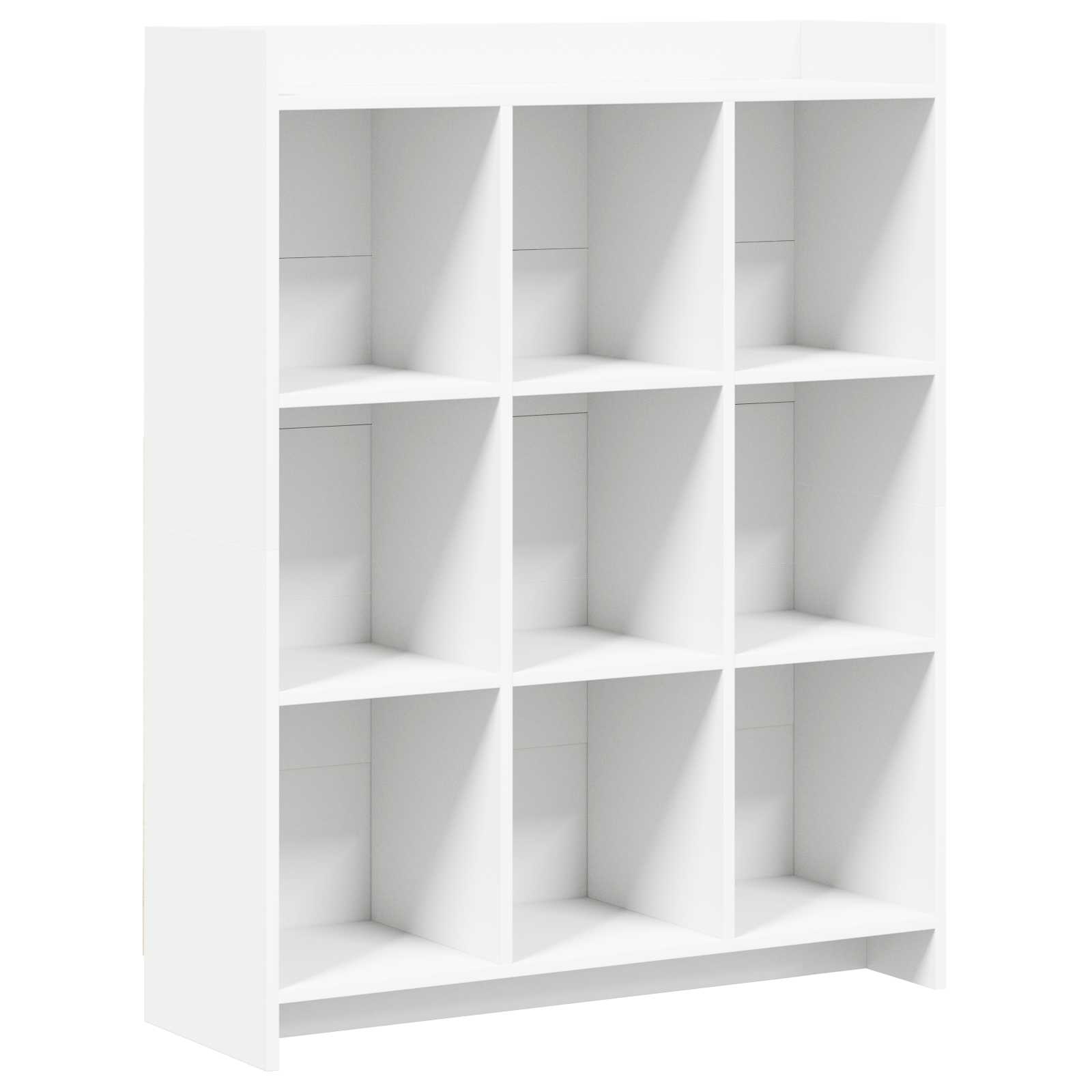 Bookcase White 87.5 x 30 x 111 cm Engineered Wood
