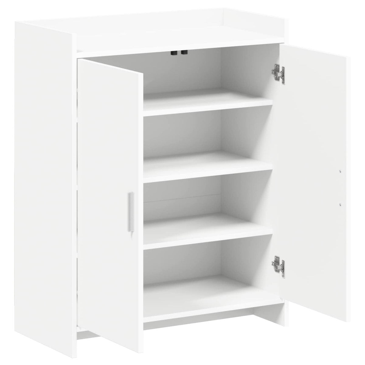 Shoe Cabinet with Door White 73.5 x 36 x 92 cm Engineered Wood