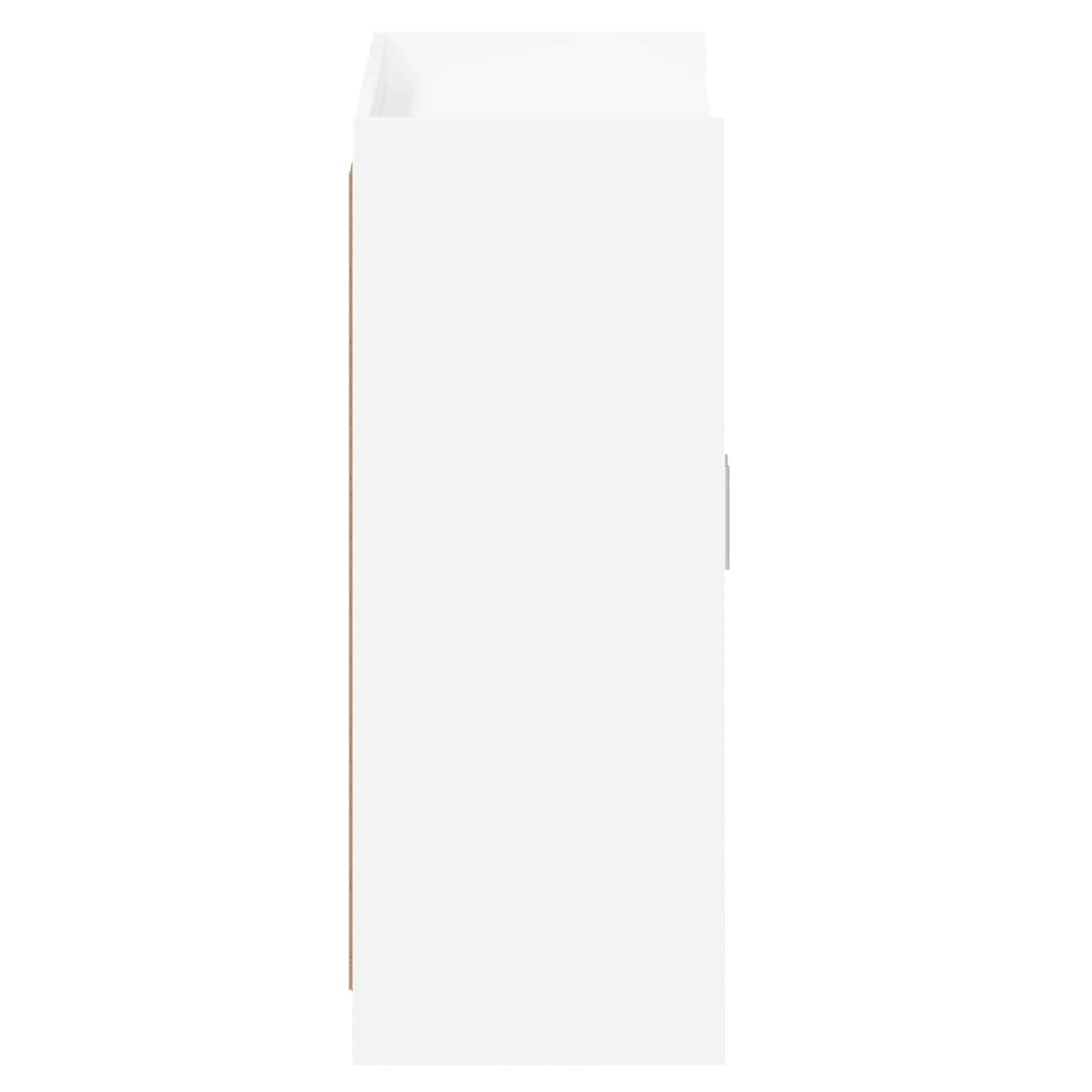 Shoe Cabinet with Door White 73.5 x 36 x 92 cm Engineered Wood