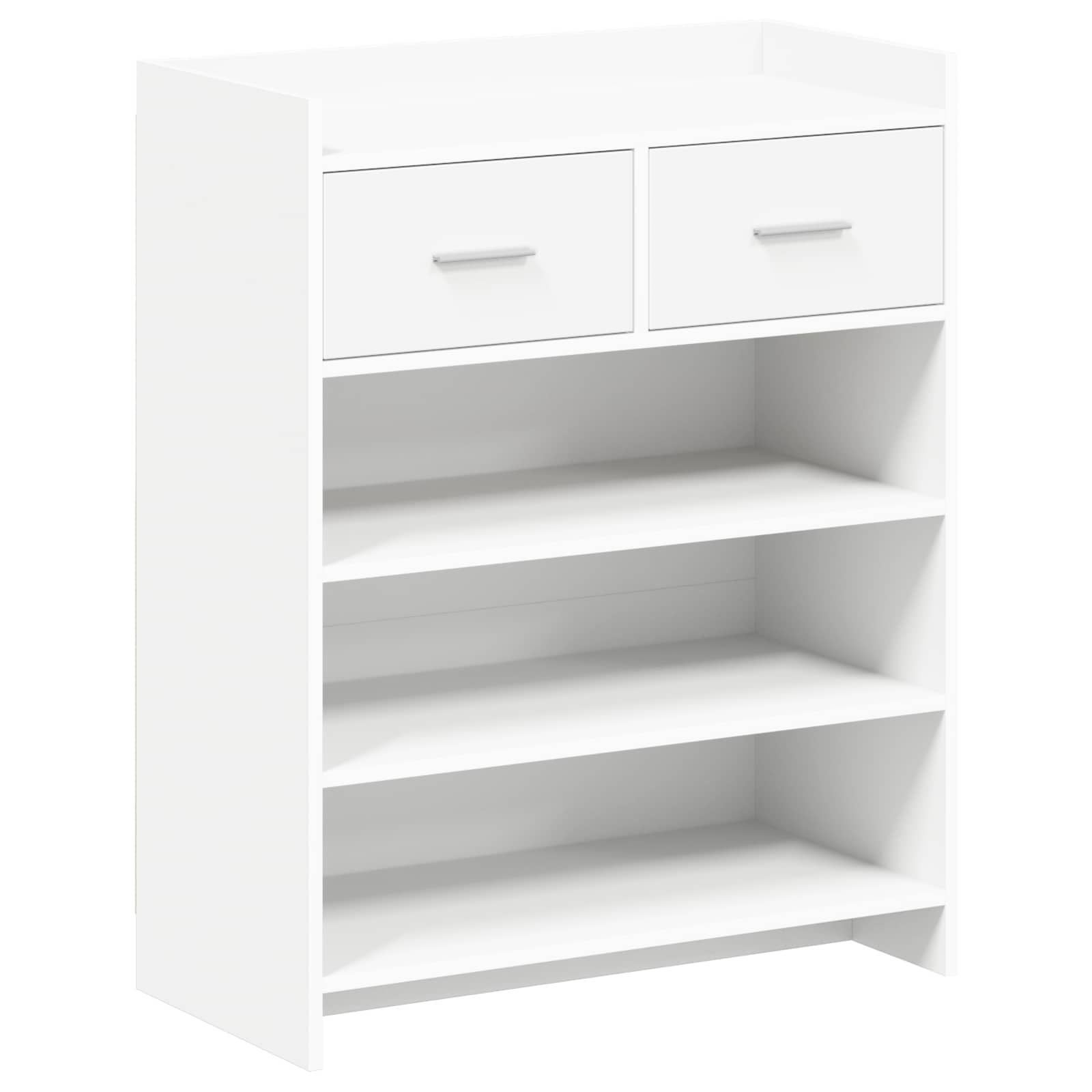Shoe Cabinet 73.5 x 36 x 92 cm Engineered Wood White