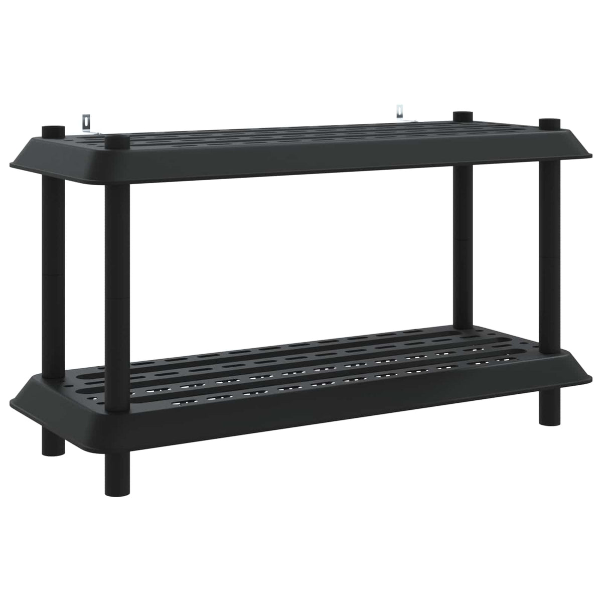 Shelving Unit 2-Tier 100 x 40 x 55.5 cm PP Anthracite