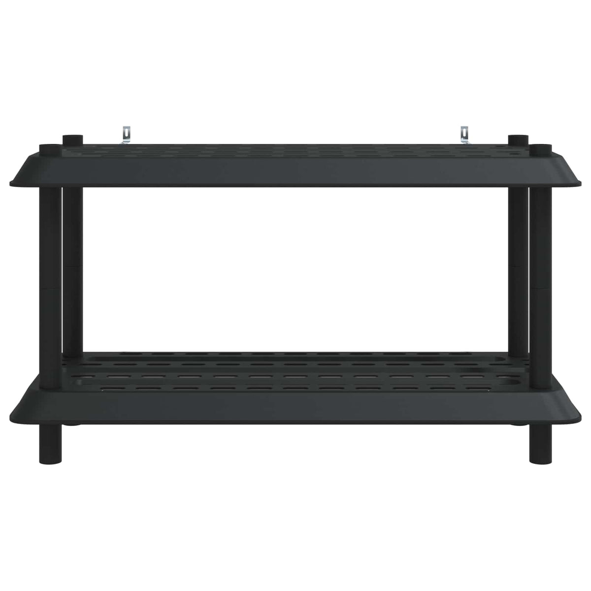 Shelving Unit 2-Tier 100 x 40 x 55.5 cm PP Anthracite