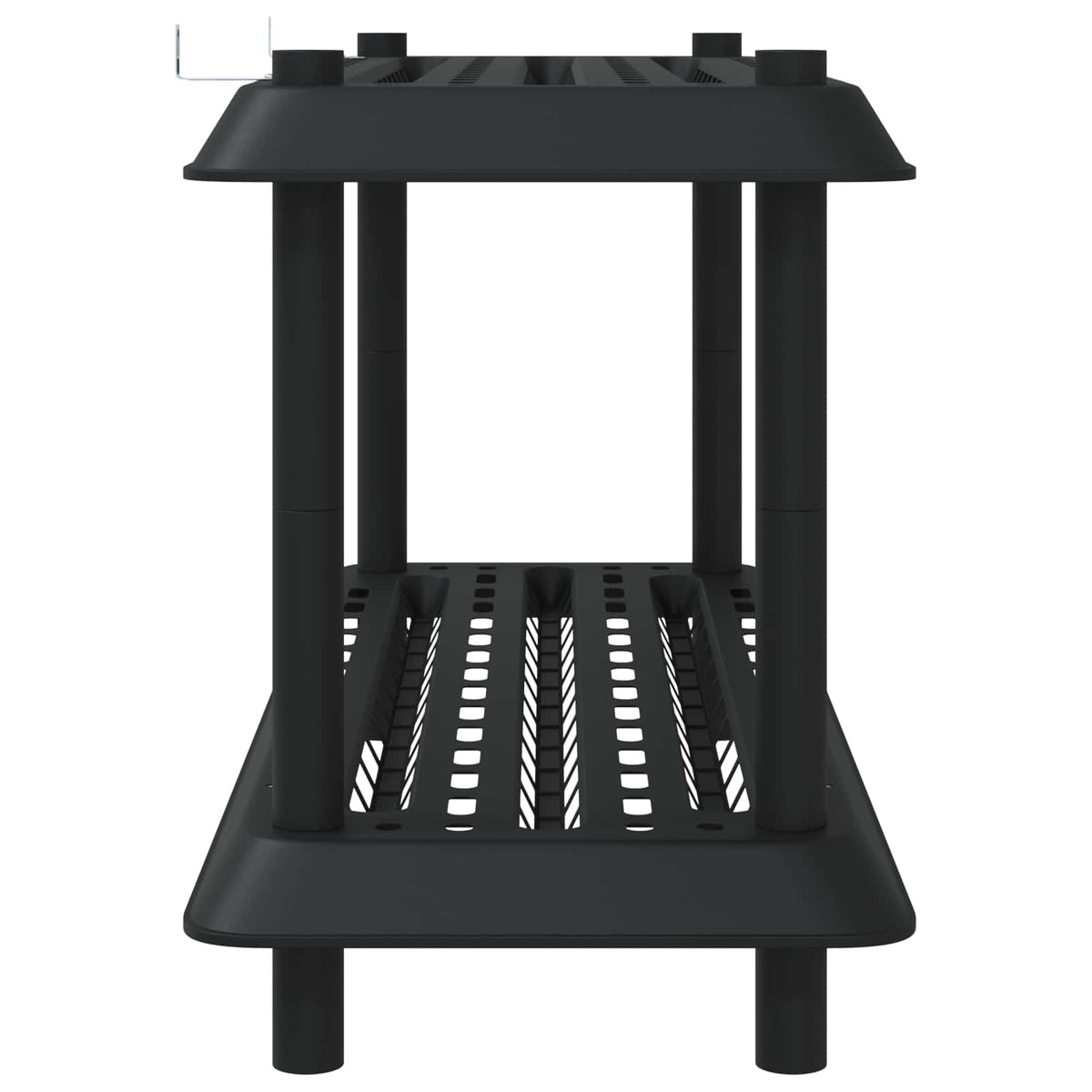 Shelving Unit 2-Tier 100 x 40 x 55.5 cm PP Anthracite