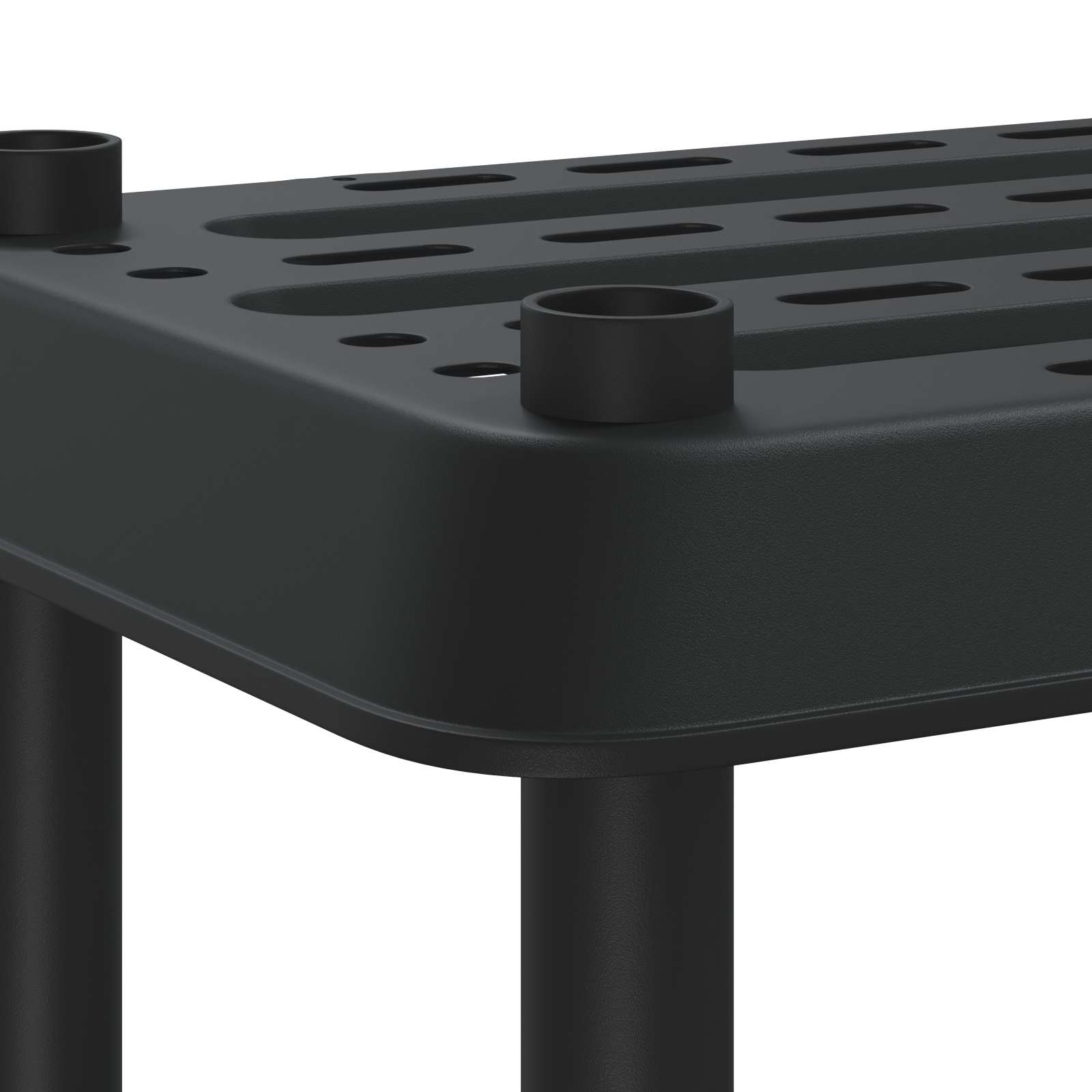 Shelving Unit 3-Tier 100 x 40 x 96 cm PP Anthracite
