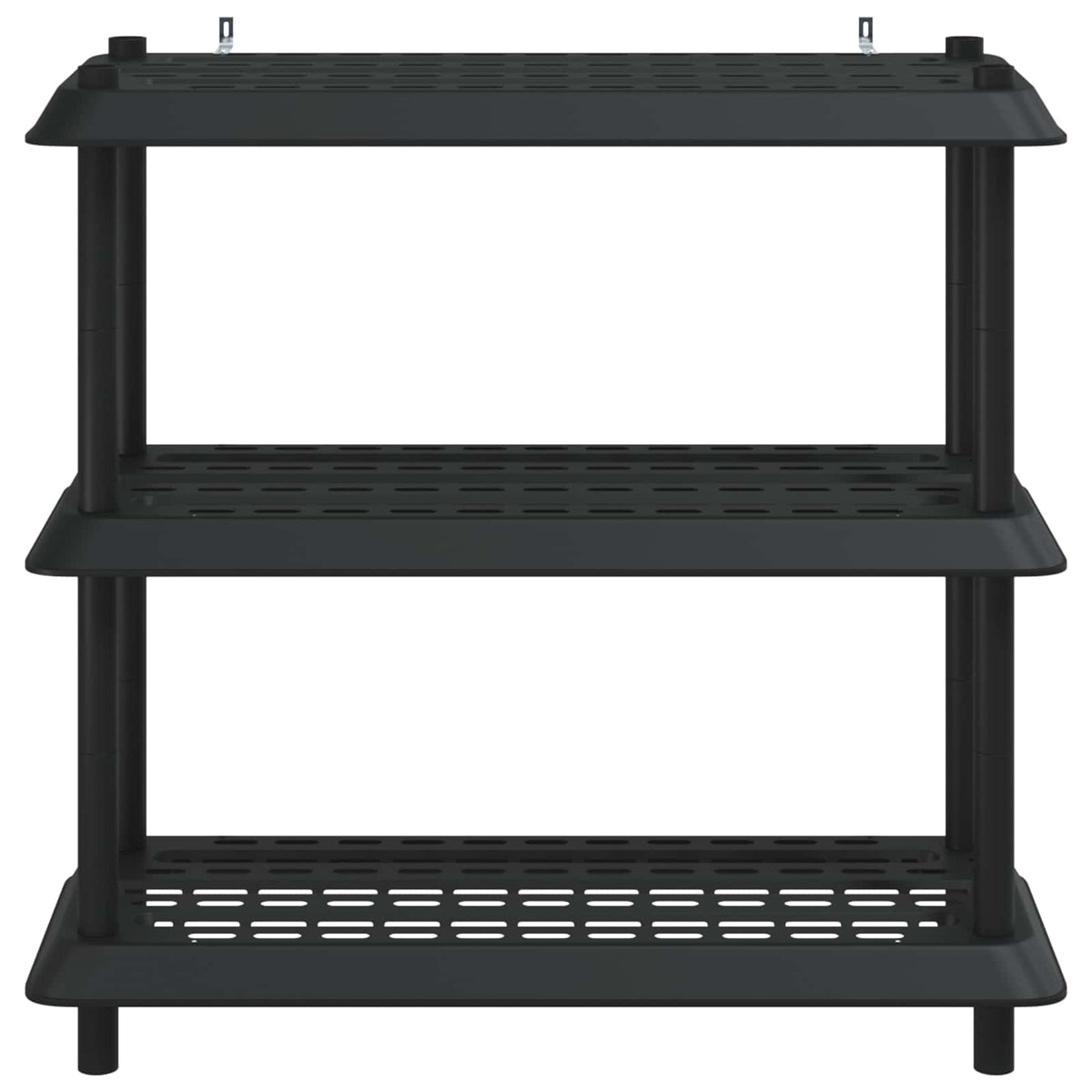 Shelving Unit 3-Tier 100 x 40 x 96 cm PP Anthracite